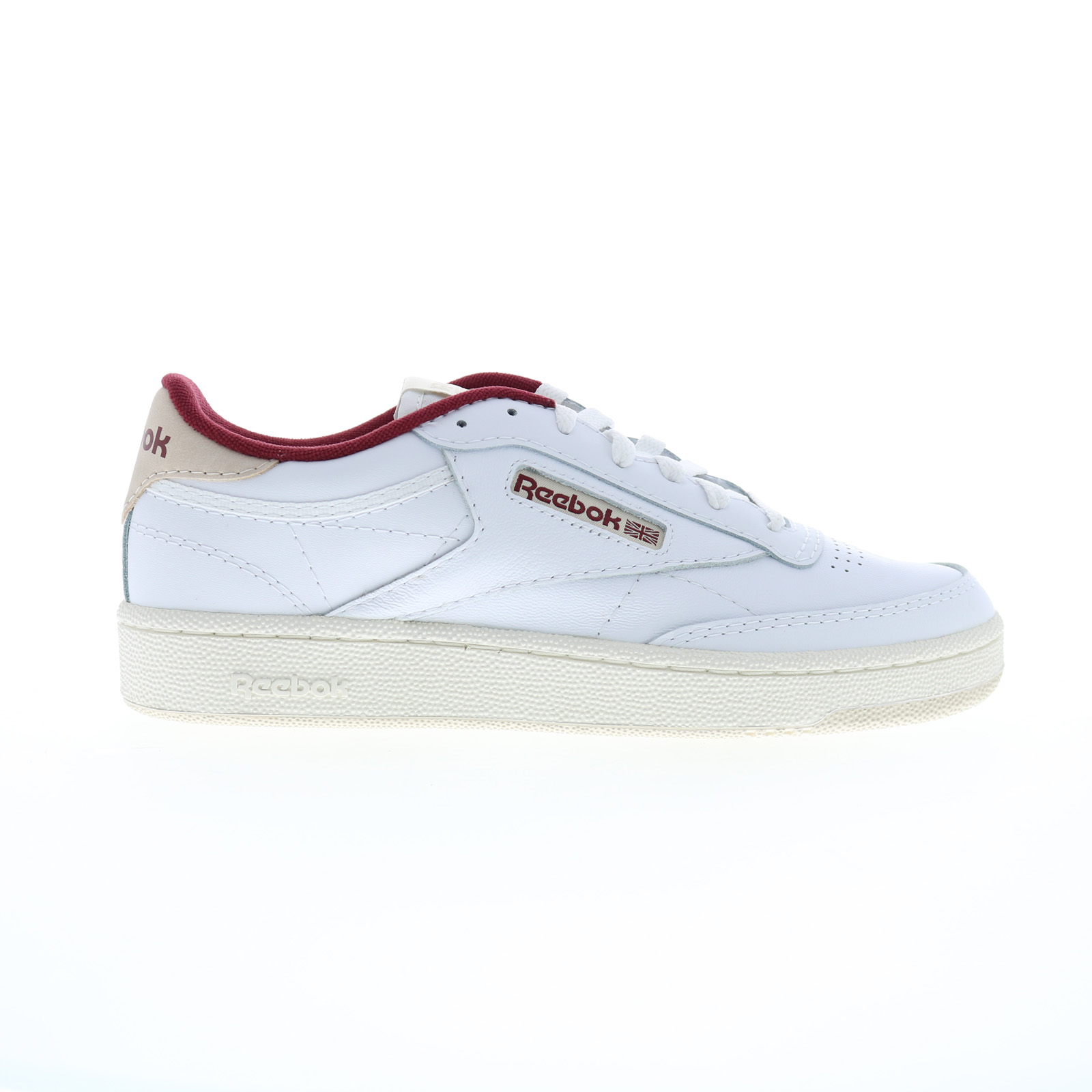 Reebok Club C 85 Mens White Leather Lace Up Lifestyle Sneakers Shoes - Picture 9 of 11