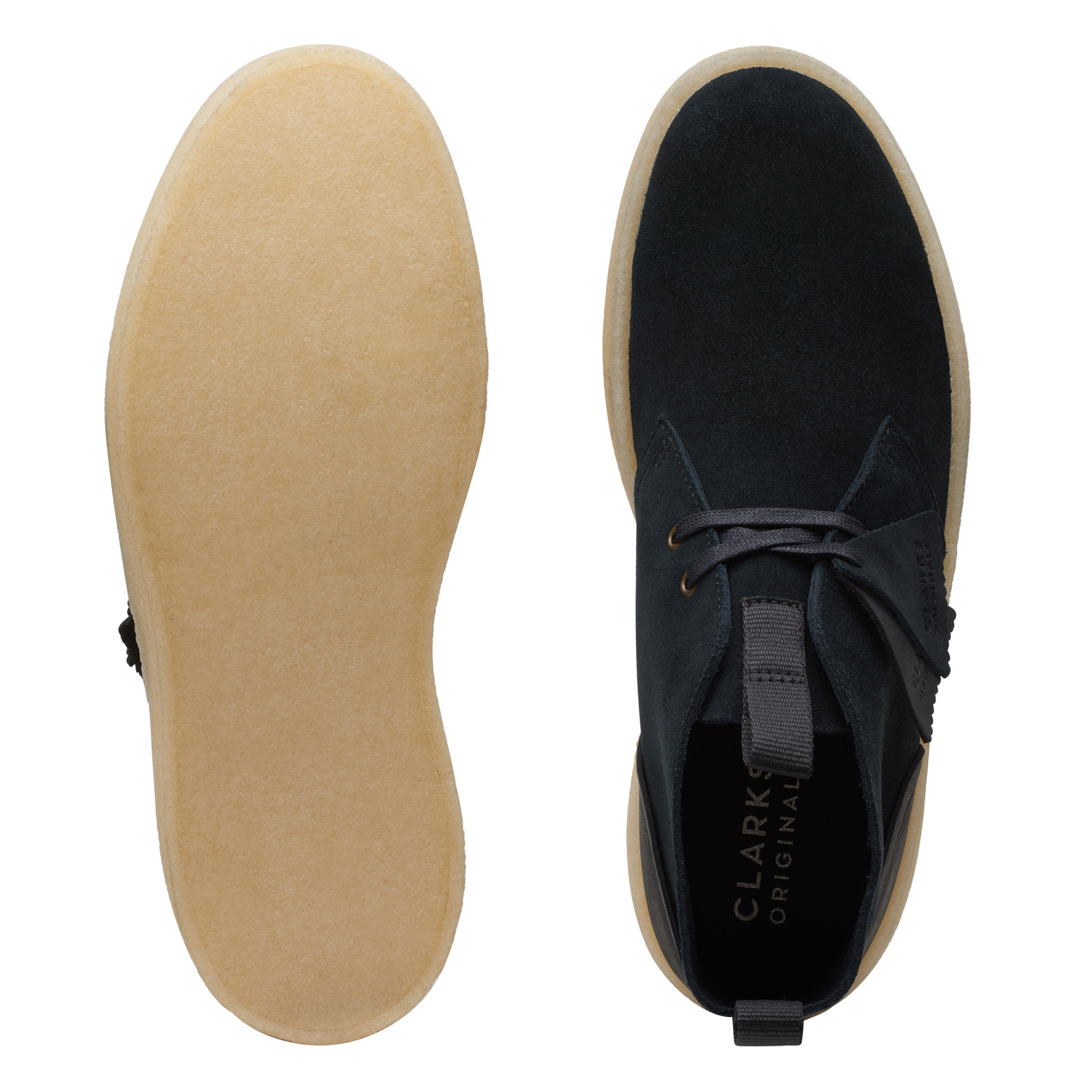 Clarks Mens Desert Cup Black Boots (NWT) Mens Desert Boot Evo Black Suede Chukka | Clarks main image 3