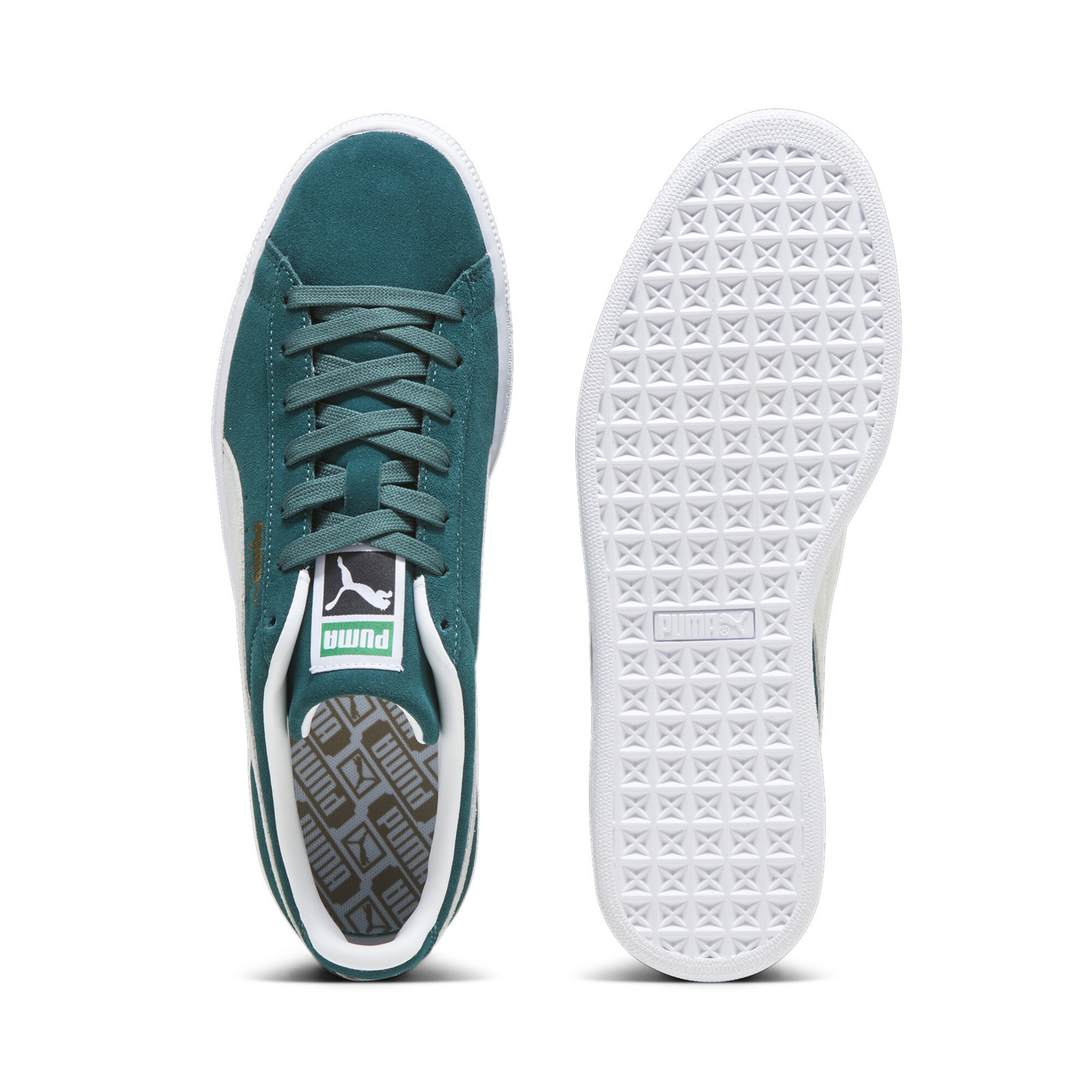 Puma Suede Classic XXI 37491589 Mens Green Suede Lifestyle