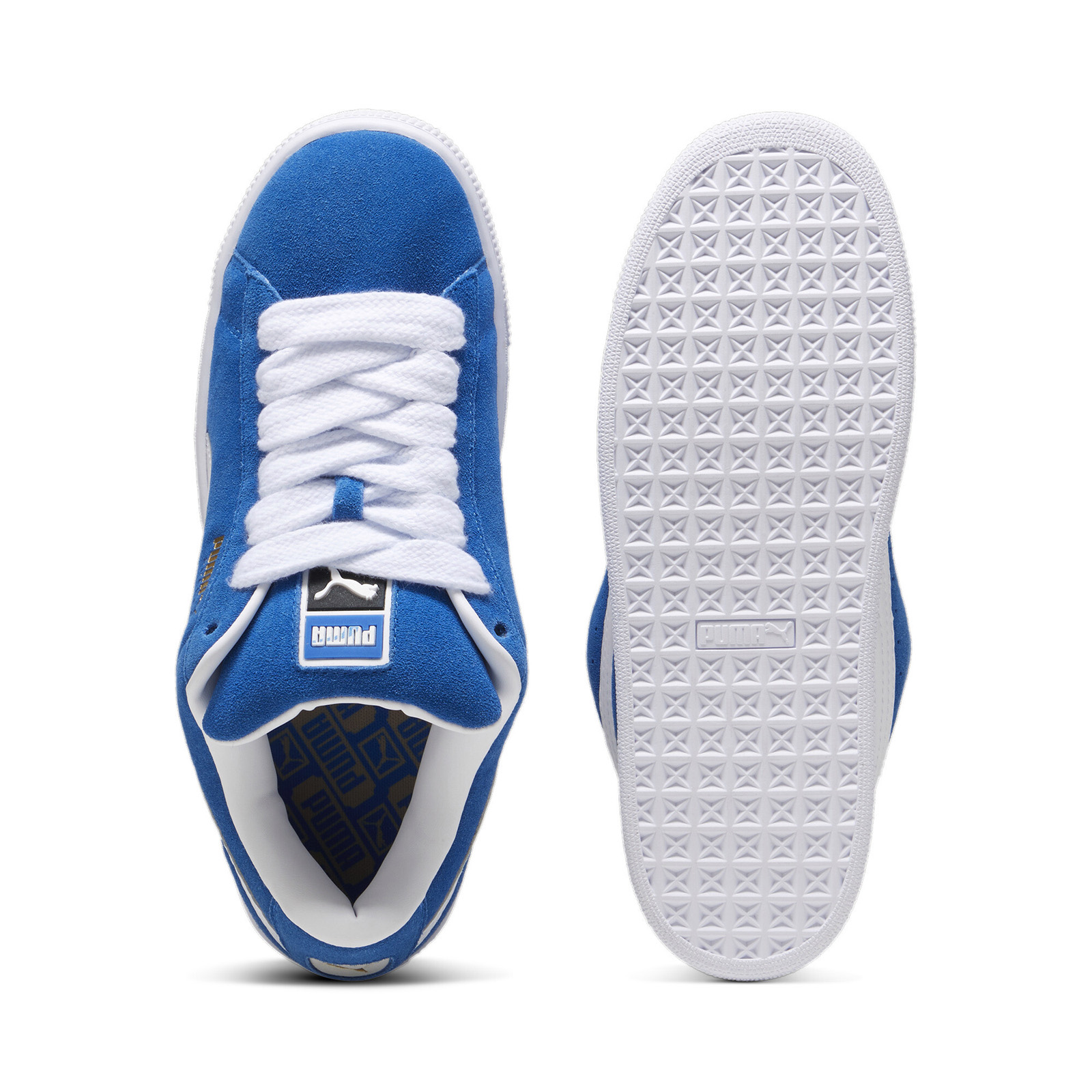 Puma Suede XL 39520501 Mens Blue Suede Lace Up Lifestyle Sneakers