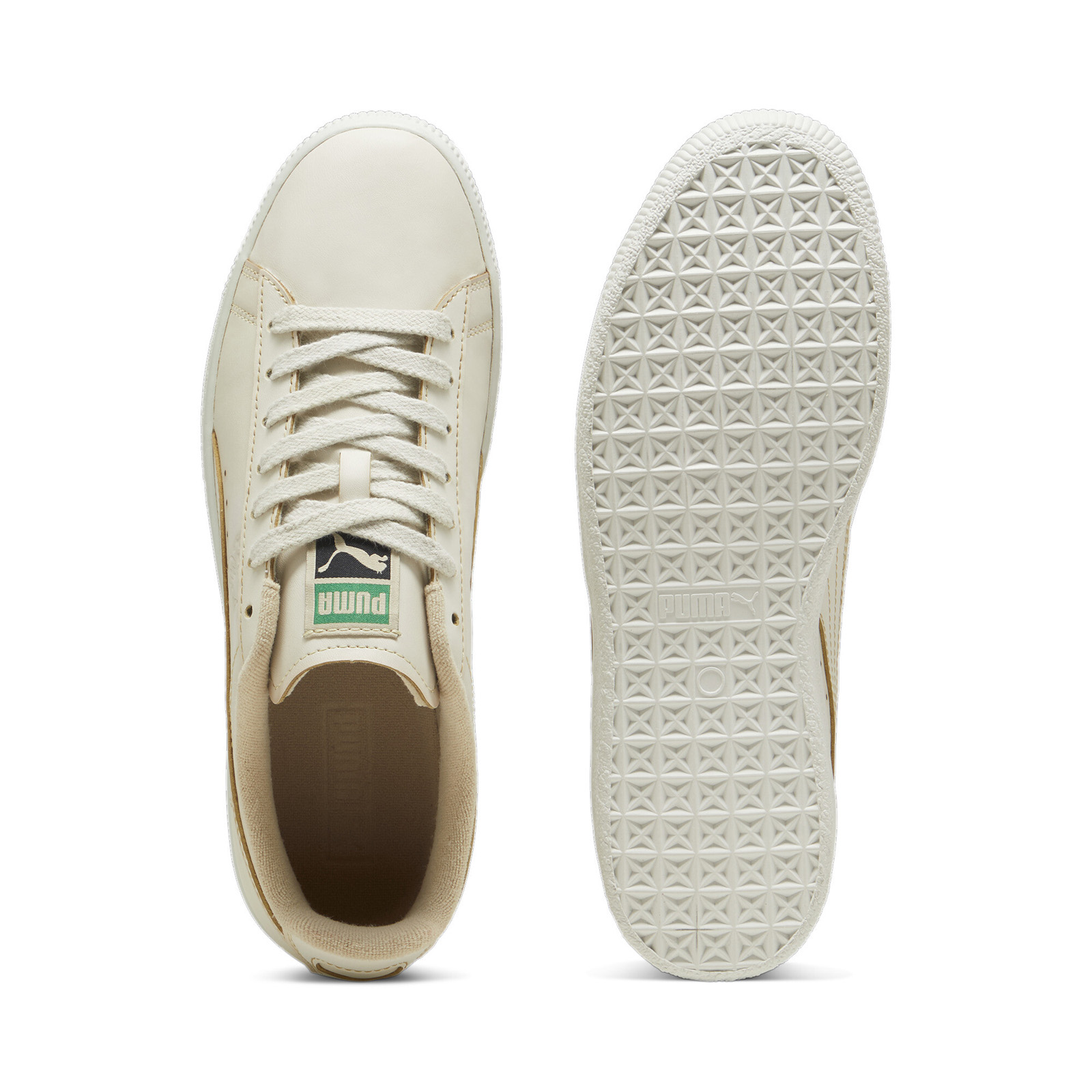 スニーカー PUMA Men Sneakers 39725401 Beige Puma Indoor Beige Navy Men Unisex Casual Lifestyle Shoes