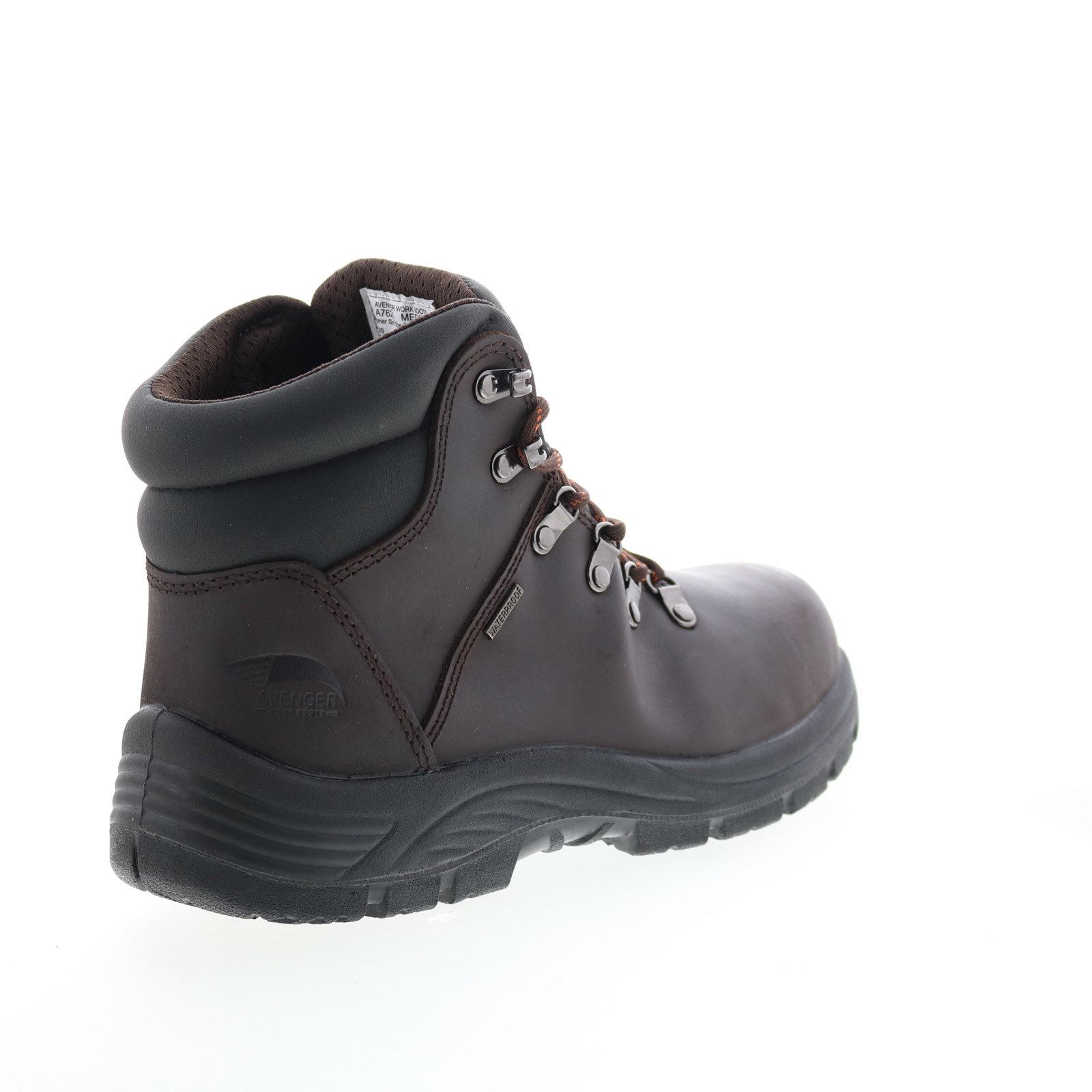 Avenger Framer Electrical Hazard WP A7625 Mens Brown Wide Work Boots - Picture 16 of 16