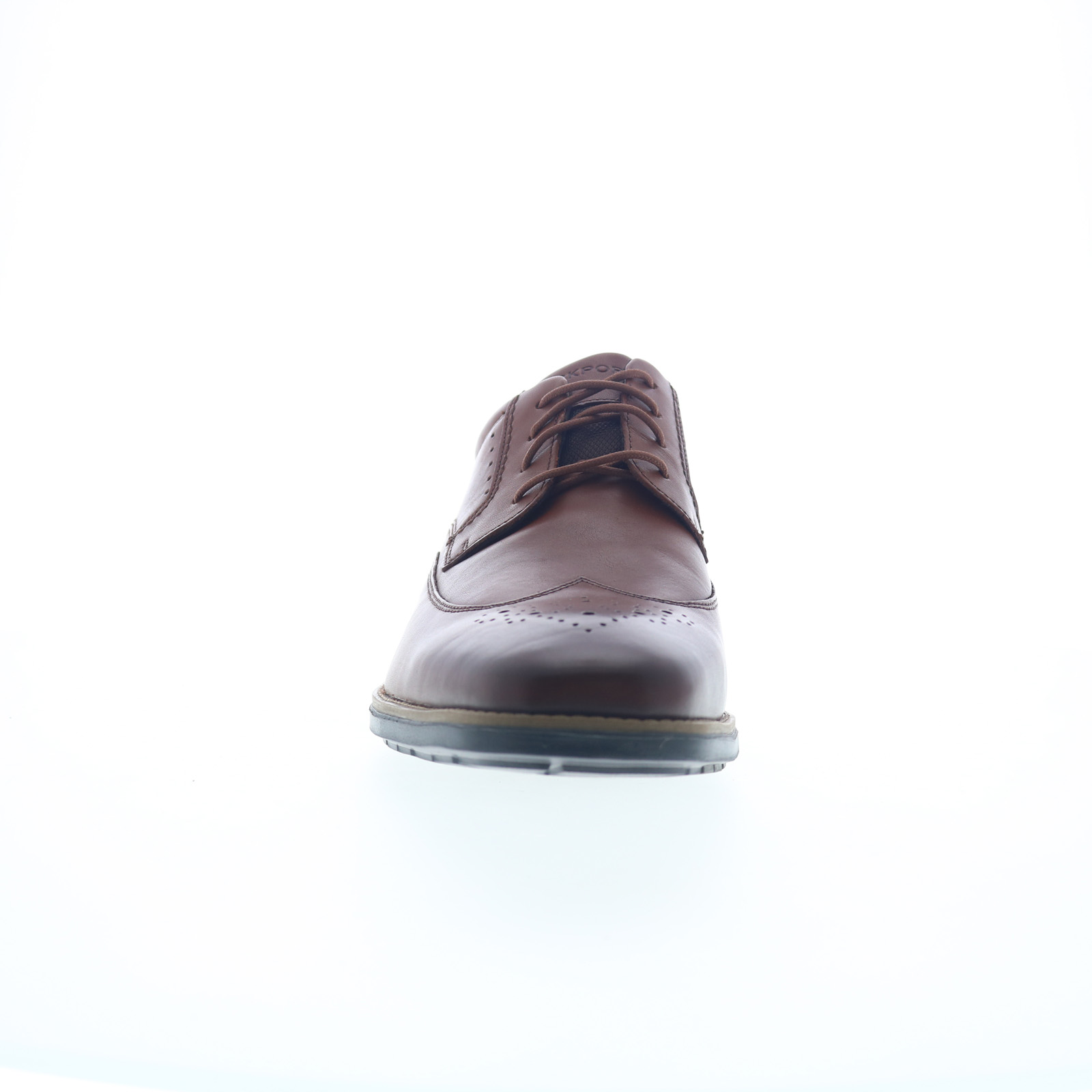 Men’s Wingtip Brogue Oxford Gray Leather comfort truTECH | Rockport 35 Size 8 Mens Leather Wingtip Dress Oxfords Brown Rockport Shoes  main image 2