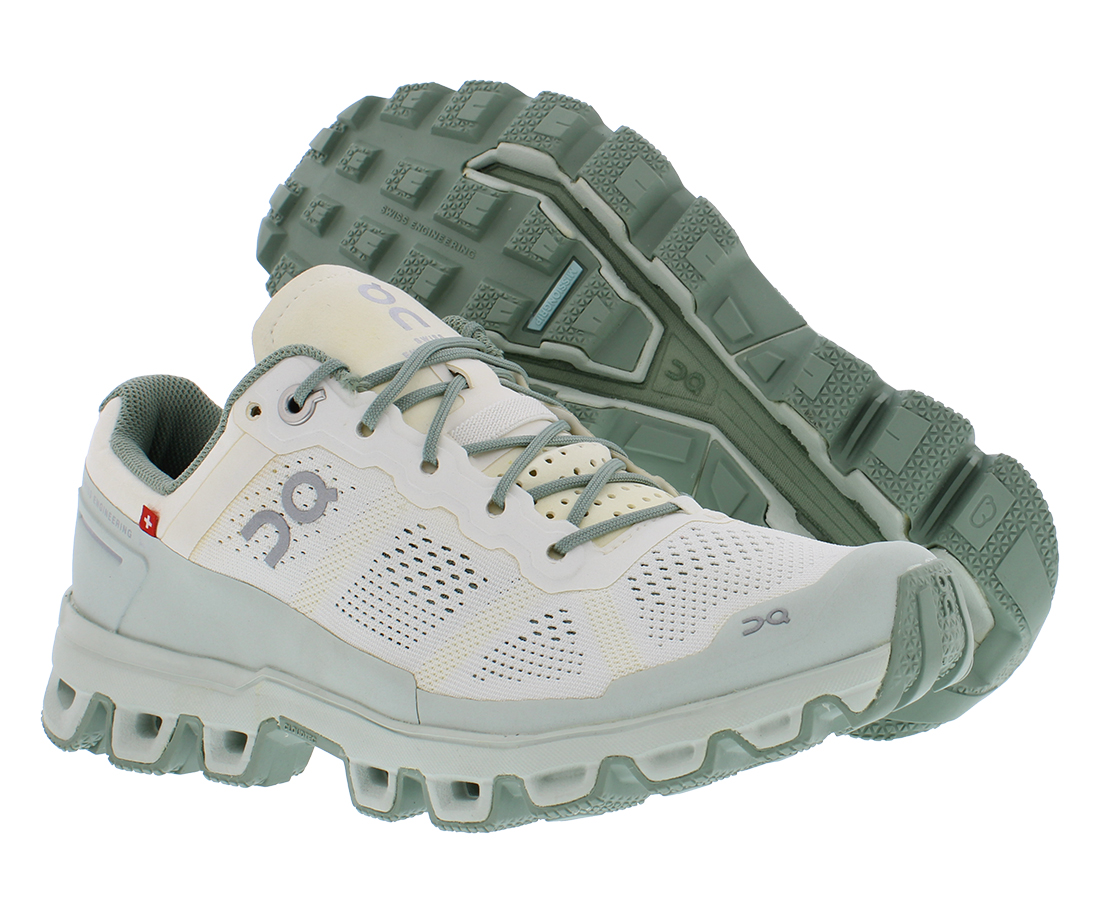 ON Cloudventure 2 Womens Shoes Size 5.5, Color: White/Moss
