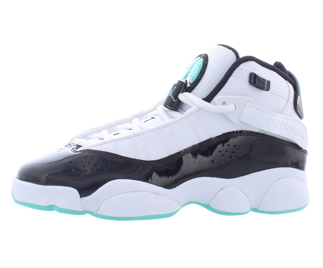 Nike Jordan 6 Rings Boys Shoes Size 4, Color: White/Black/Tropical - Picture 2 of 5