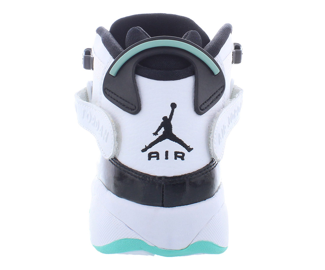 Nike Jordan 6 Rings Boys Shoes Size 4, Color: White/Black/Tropical - Picture 4 of 5