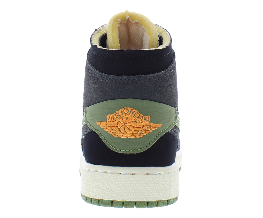 Nike Air Jordan 1 Mid SE Craft Suede GS Boys Shoes Size 5.5, Color detailed image 4