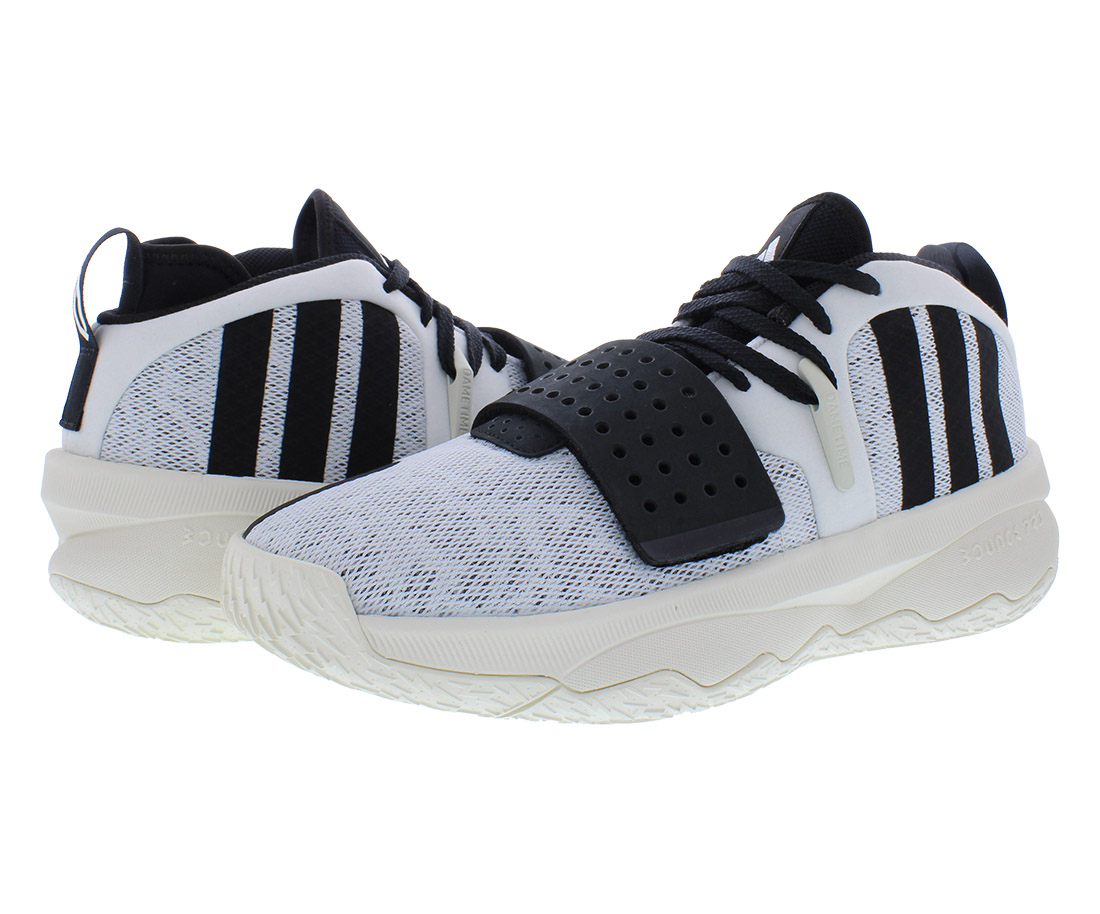 Size 11 - adidas Dame 8 EXTPLY White Black for sale online