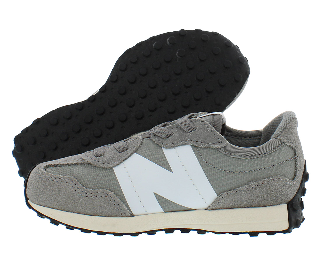 New Balance 327 Bungee Lace Infant/Toddler Shoes Size 5, Color: Blue/Beige - Picture 2 of 4