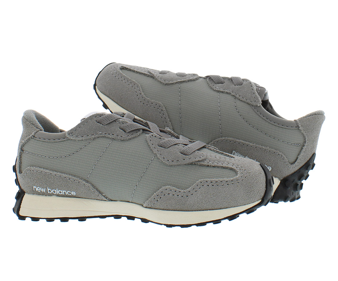 New Balance 327 Bungee Lace Infant/Toddler Shoes Size 5, Color: Blue/Beige - Picture 4 of 4