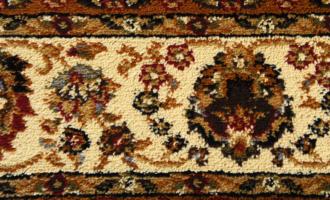 PERSIAN BLACK CREAM AREA RUG 4X6 ORIENTAL CARPET 08 ACTUAL 3' 6" x 5
