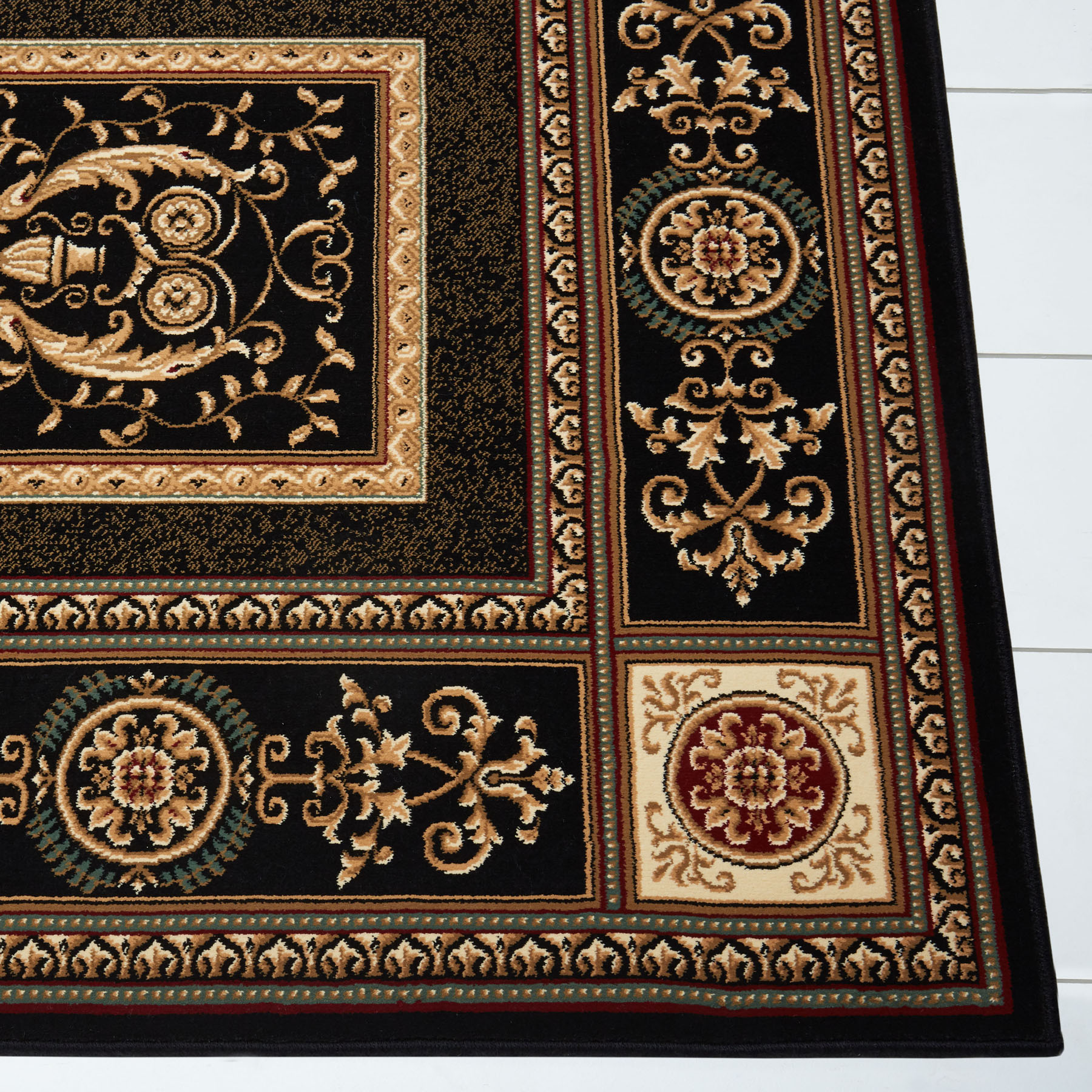 FREE S/&H BLACK Persien AREA RUG 3 X 8 RUNNER ORIENTAL 2 ACTUAL 2/' 7/" X 7/' 6/"