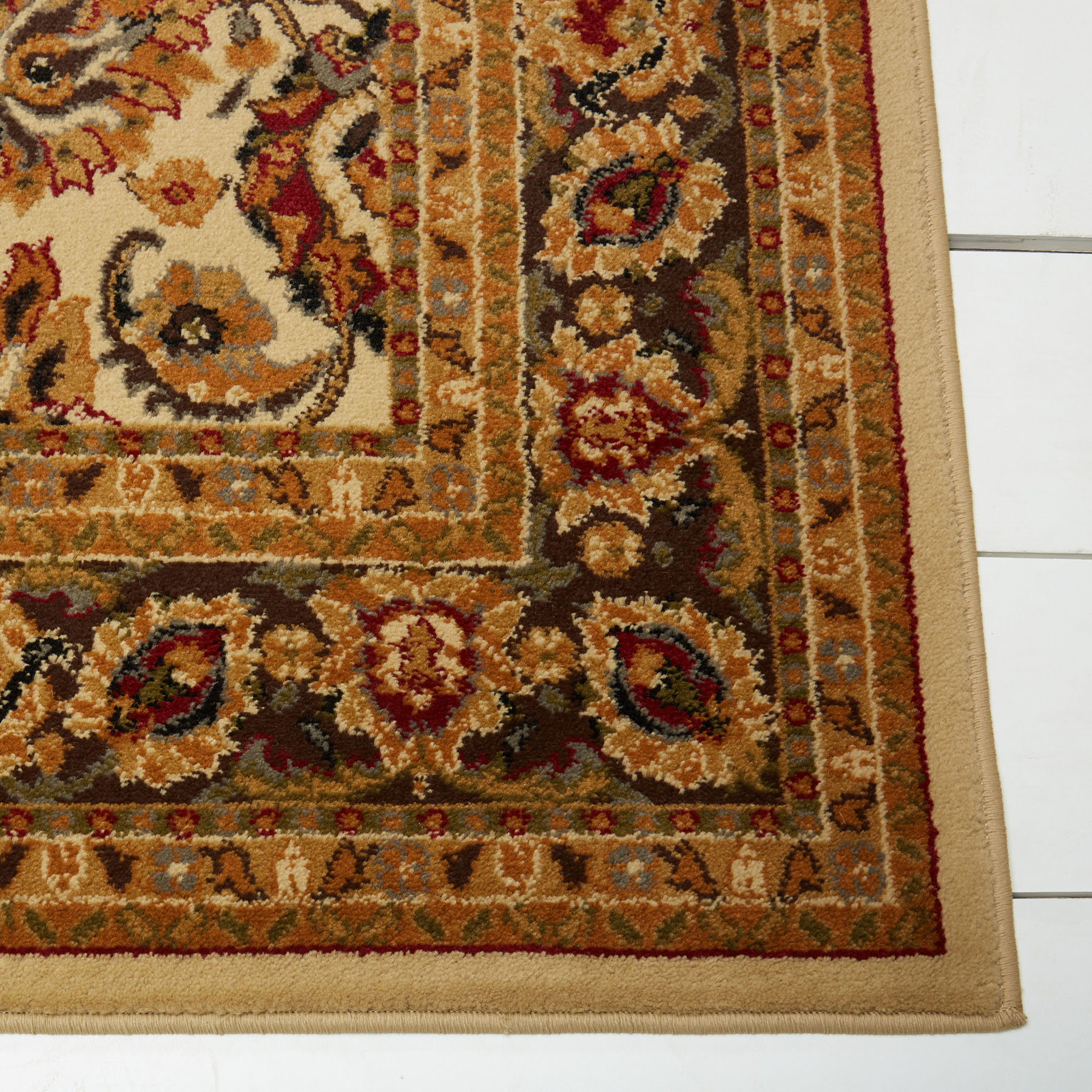 TRADITIONAL BLACK BEIGE RED FLORAL Persien AREA RUG ORIENTAL BORDERED ...