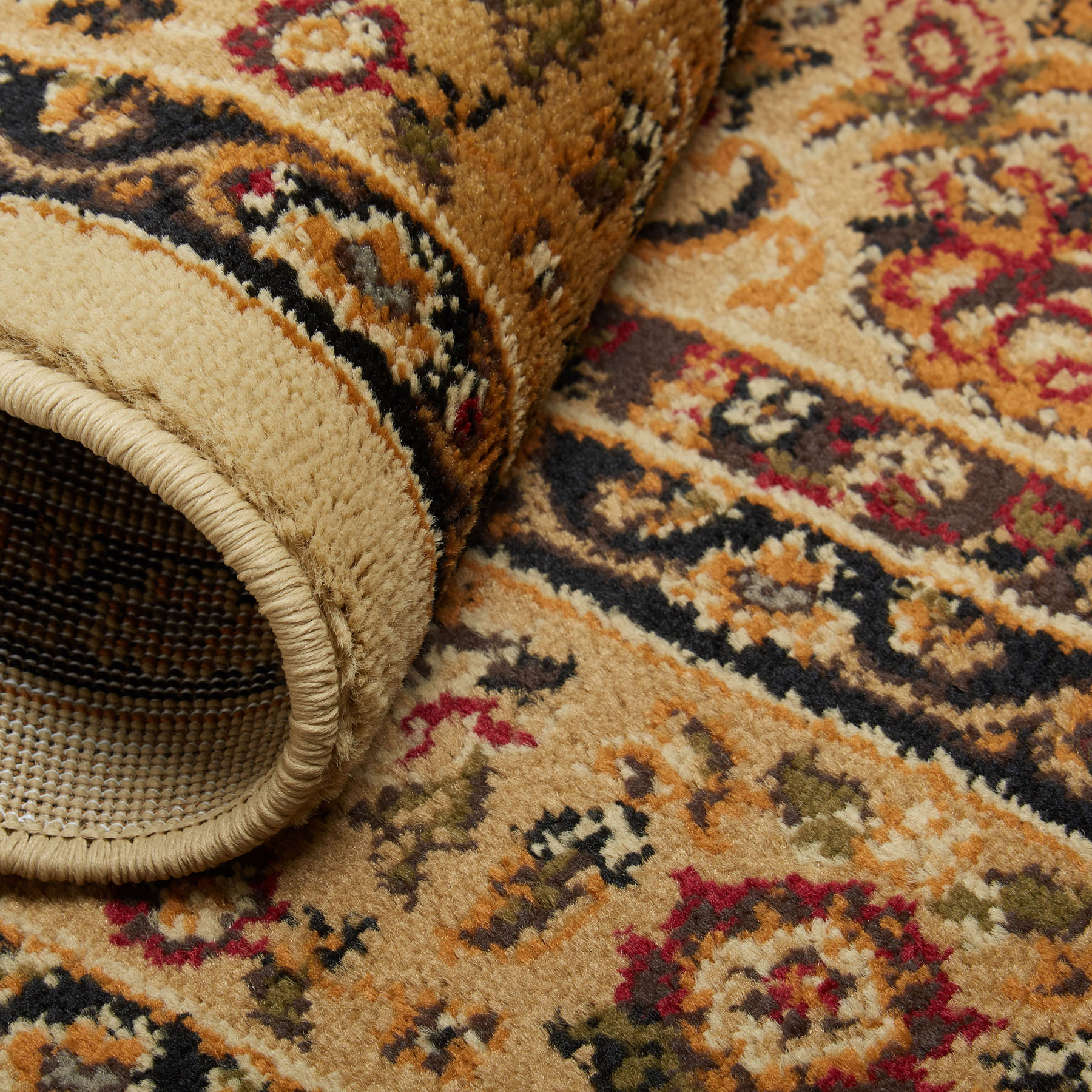 SAND BEIGE ORIENTAL AREA RUG 8 X 11 LARGE Persien 83 ACTUAL 7/' 8/" x 10/' 5/"