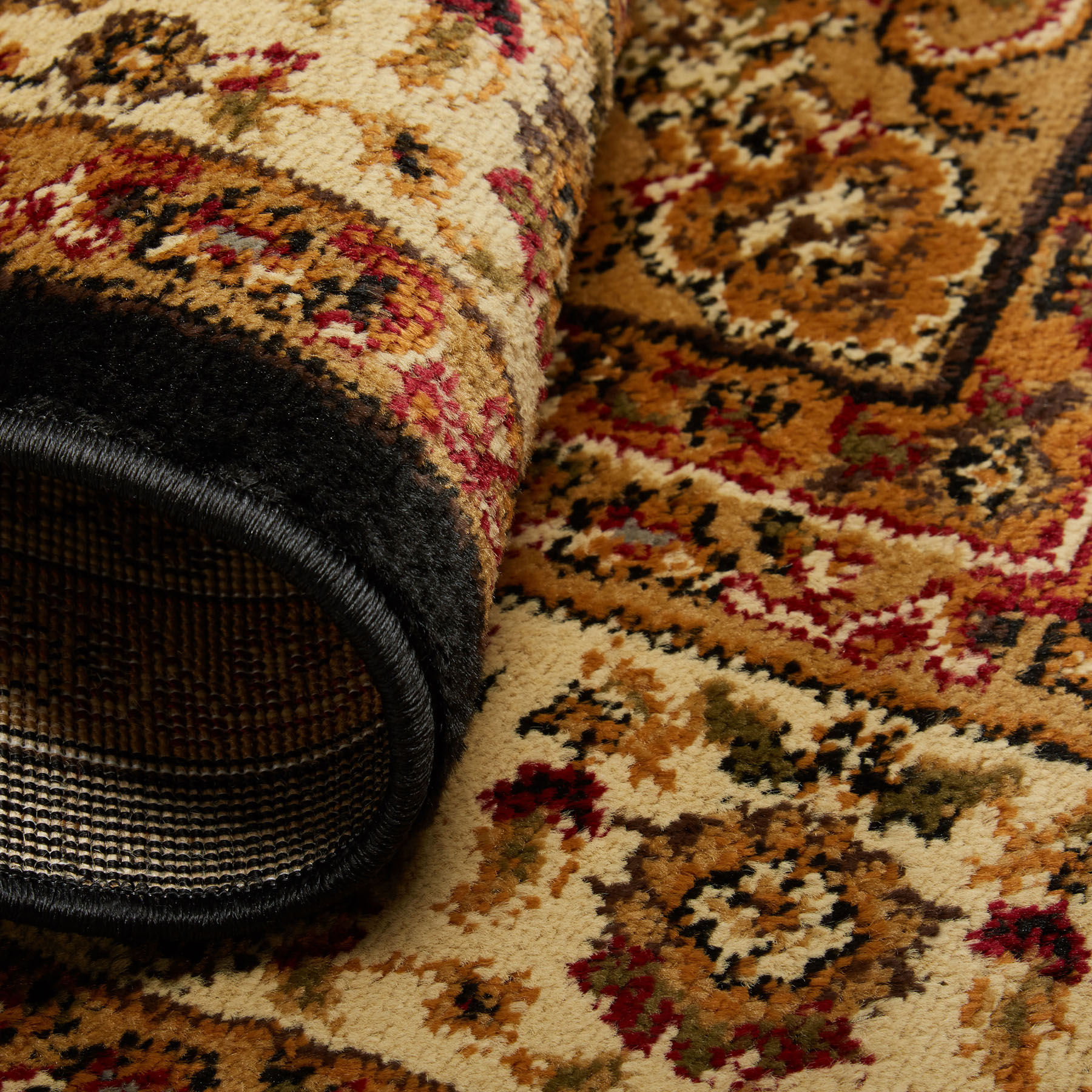 BLACK ORIENTAL AREA RUG 4X6 SMALL Persien CARPET 83 ACTUAL 3' 6" x 5