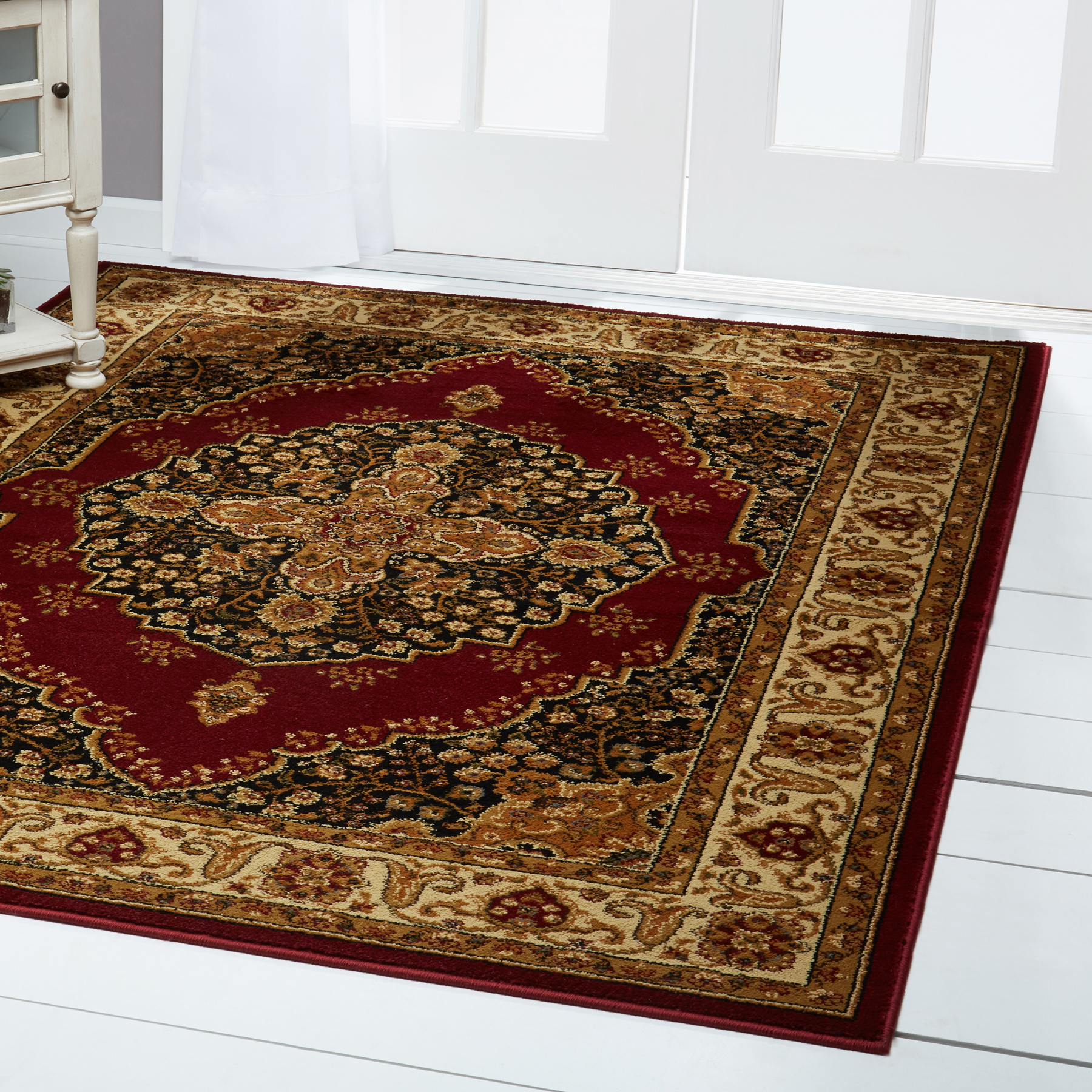 Details About Red Medallion Oriental Area Rug 4x6 Persien Border Carpet Actual 3 6 X 5 2