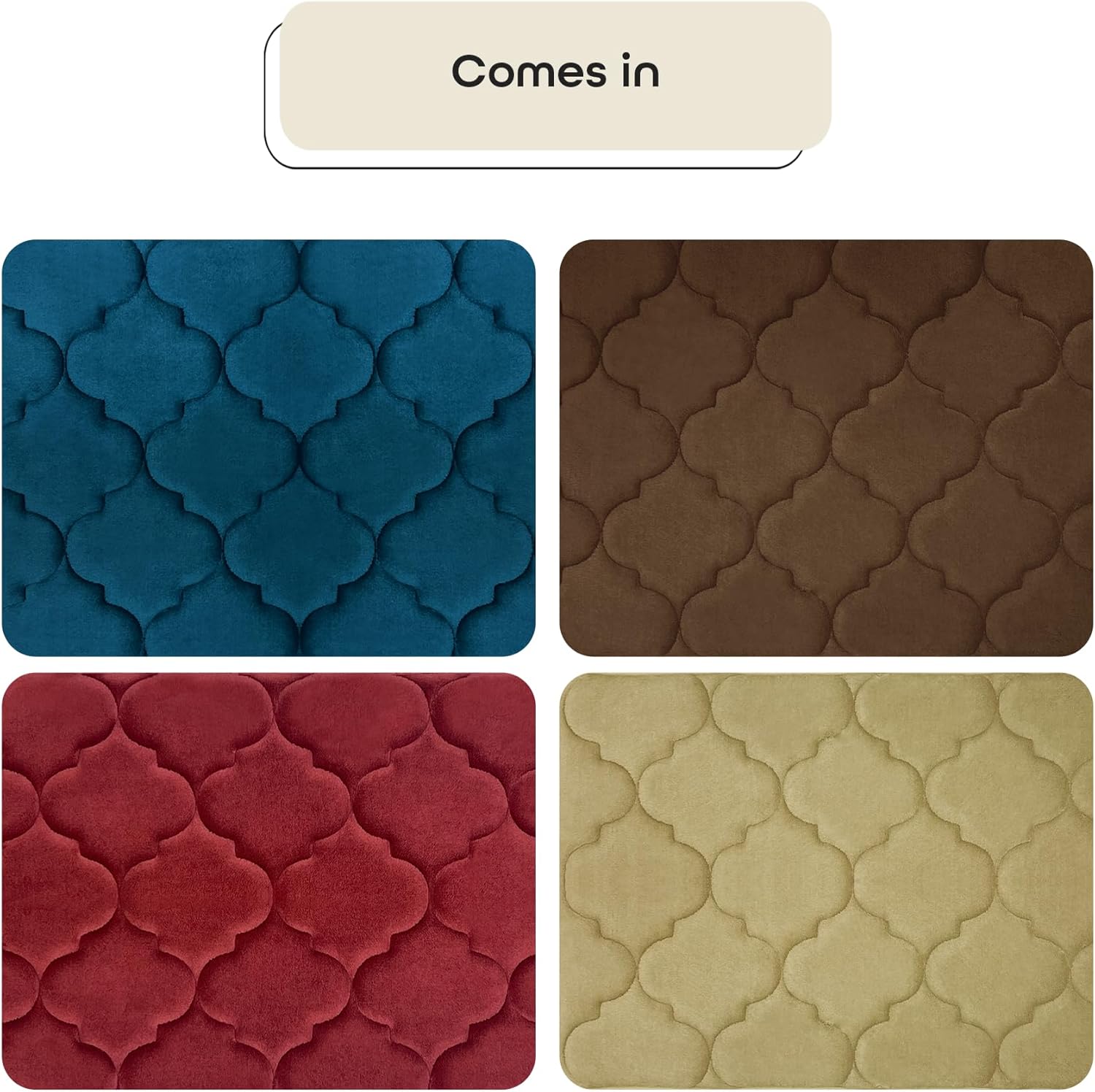 Ultra Soft Anti-Fatigue Non-slip Memory Foam 17"x24" Bathroom Mat Multiple Color - Picture 9 of 33