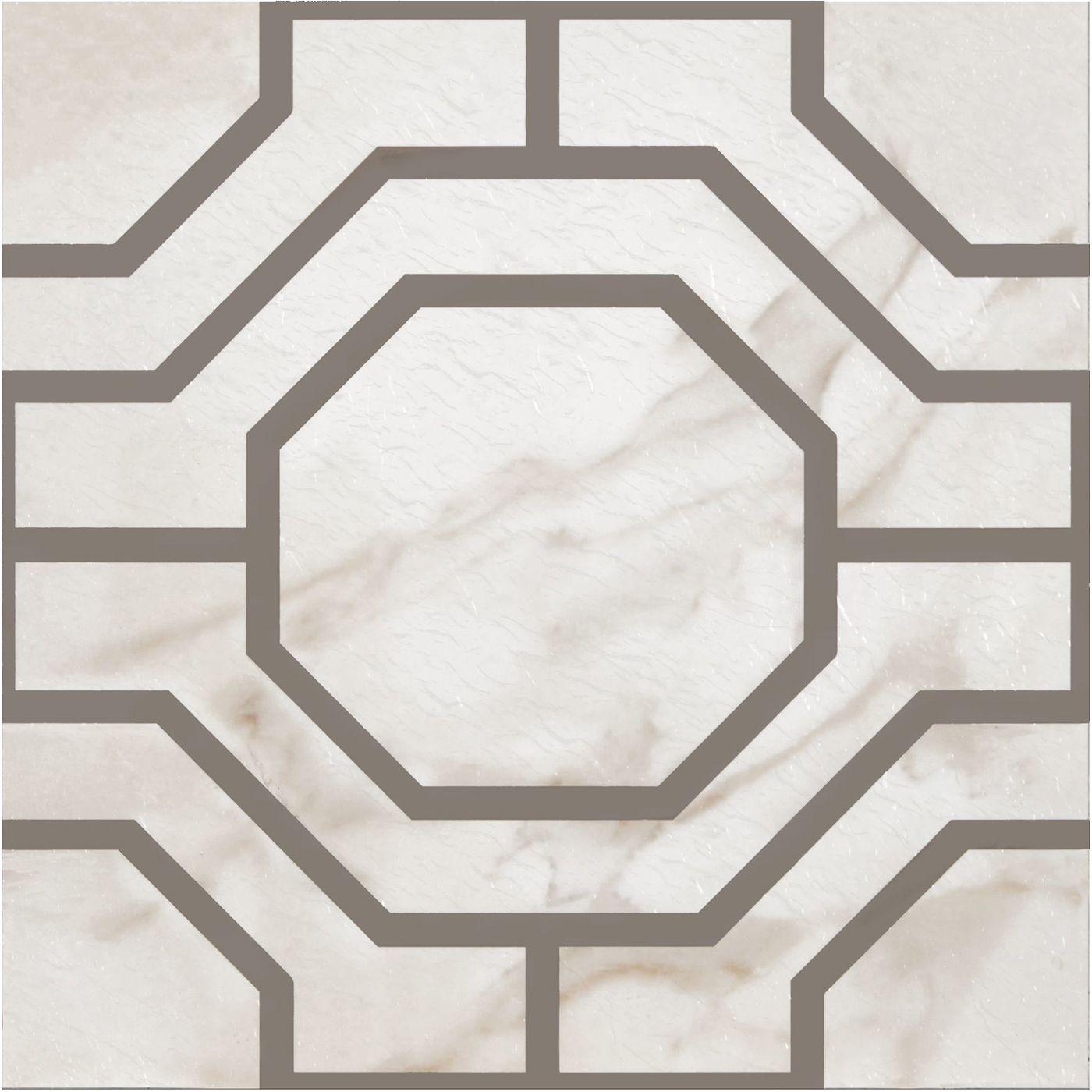 Self-Stick Vinyl Modern Geometric Floor Tiles 1.5mm Thick 12" x 12" 20 Tiles/Box - Picture 43 of 75