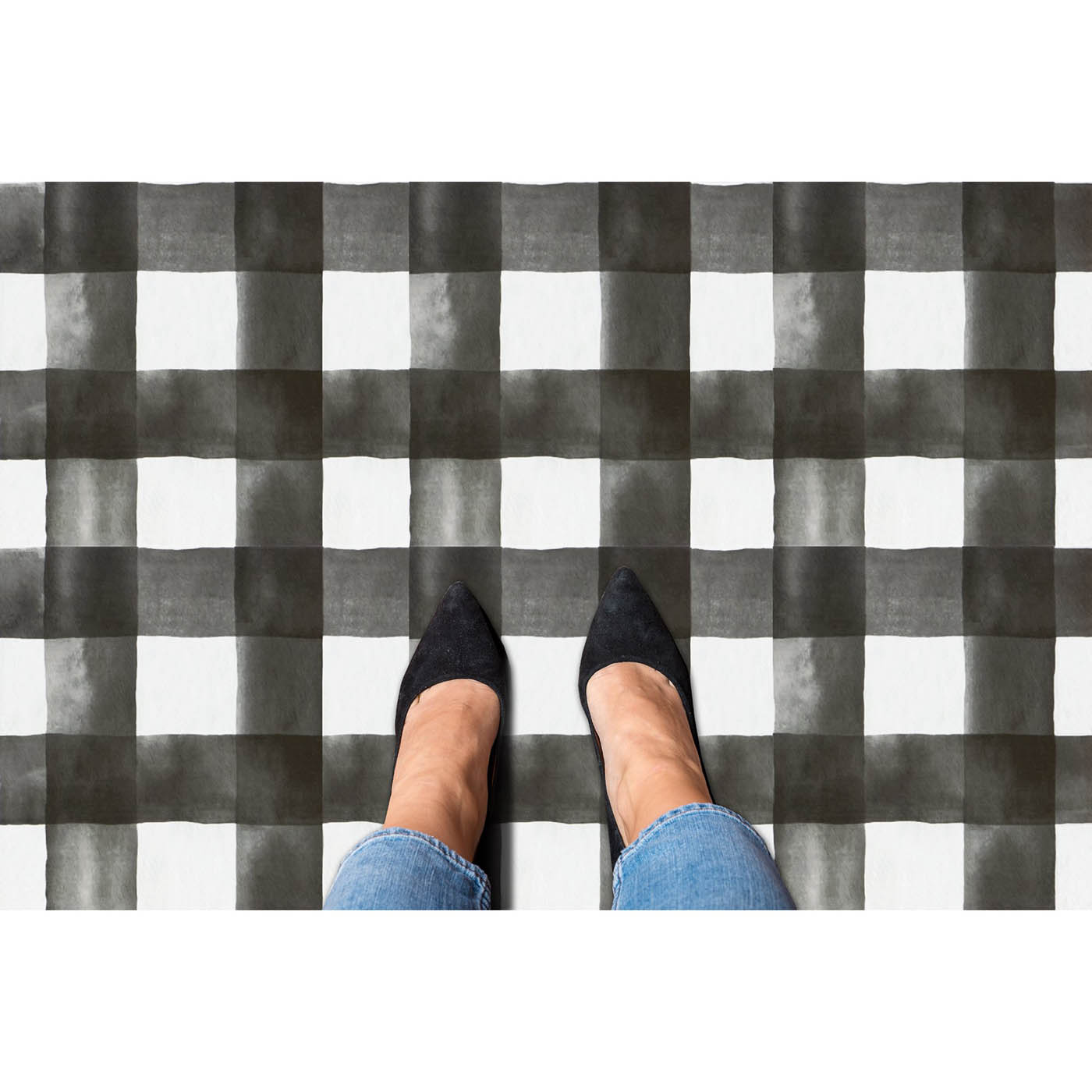 Self-Stick Vinyl Modern Geometric Floor Tiles 1.5mm Thick 12" x 12" 20 Tiles/Box - Picture 69 of 75