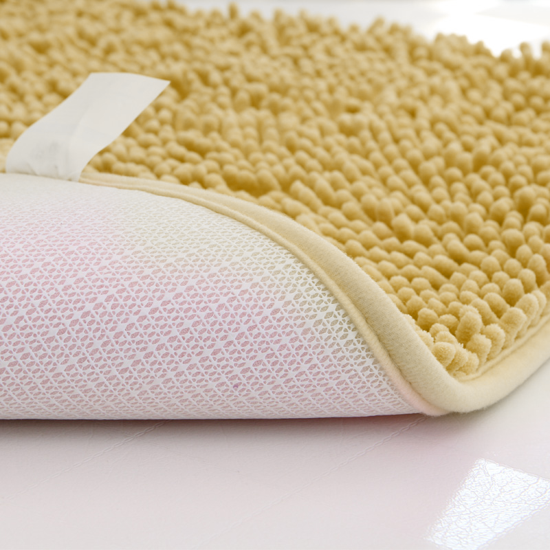 Chenille Bath Mat Rug Set 100 Microfiber Noodle Bathroom Mat Contour