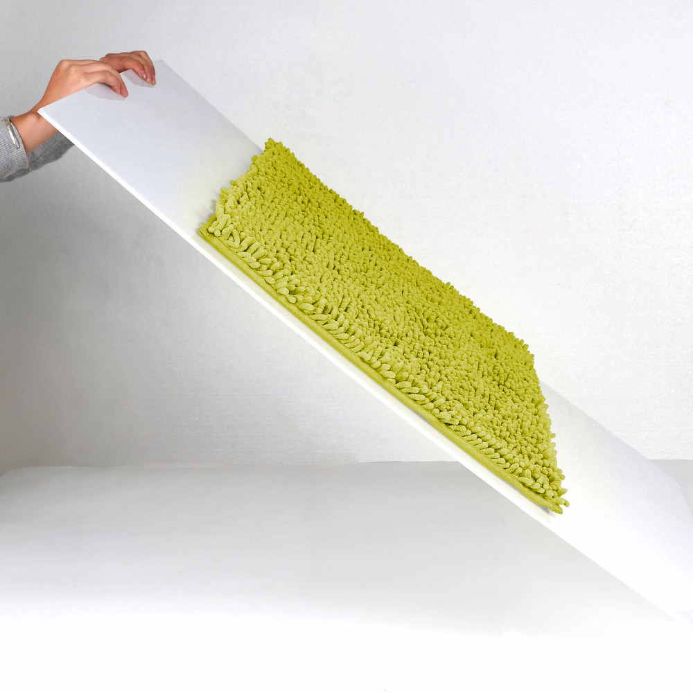 Chenille Bath Mat Rug Set 100 Microfiber Noodle Bathroom Mat Contour