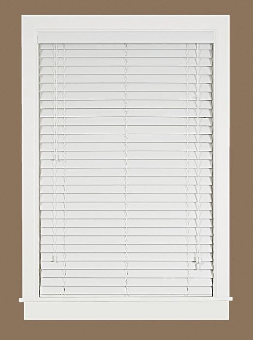 Mini Window Blinds 2" Inch Faux Wood Grain Plantation Blind White Maple Mahogany - Picture 3 of 3