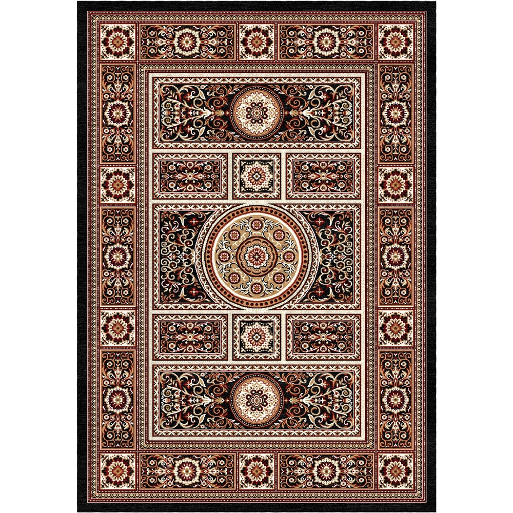 Regency Area Rug with Traditional Persien Medallion Jute Backing Rugs