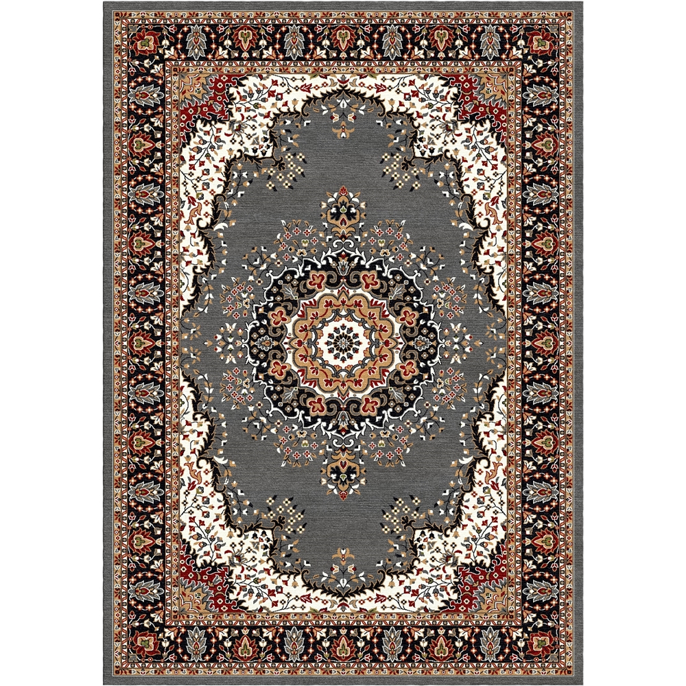 Regency Tile Rug Regency Traditional Area Rugs with Classic Medallion Jute Backing Rugs ...