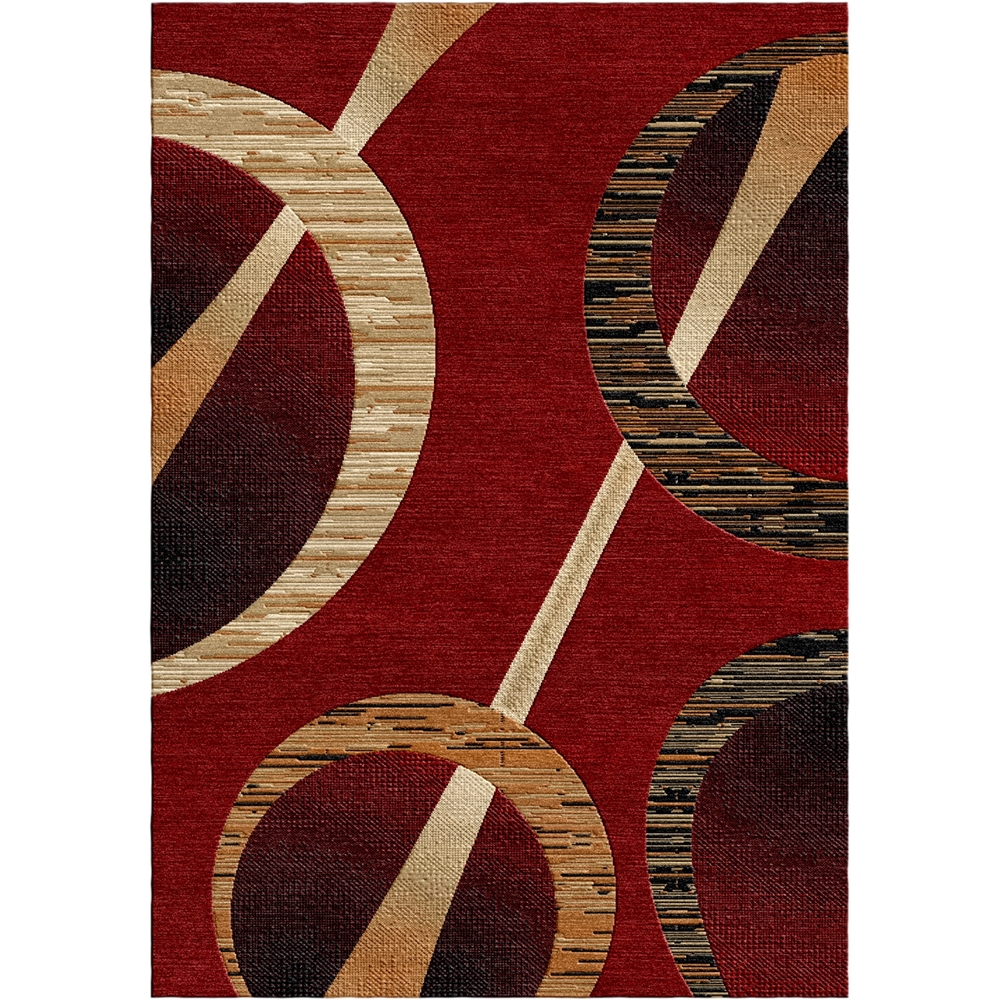 Sumatra Vorleger mit modernem geometrischem Kreis Jute Unterlage Teppiche - Bild 4 von 4