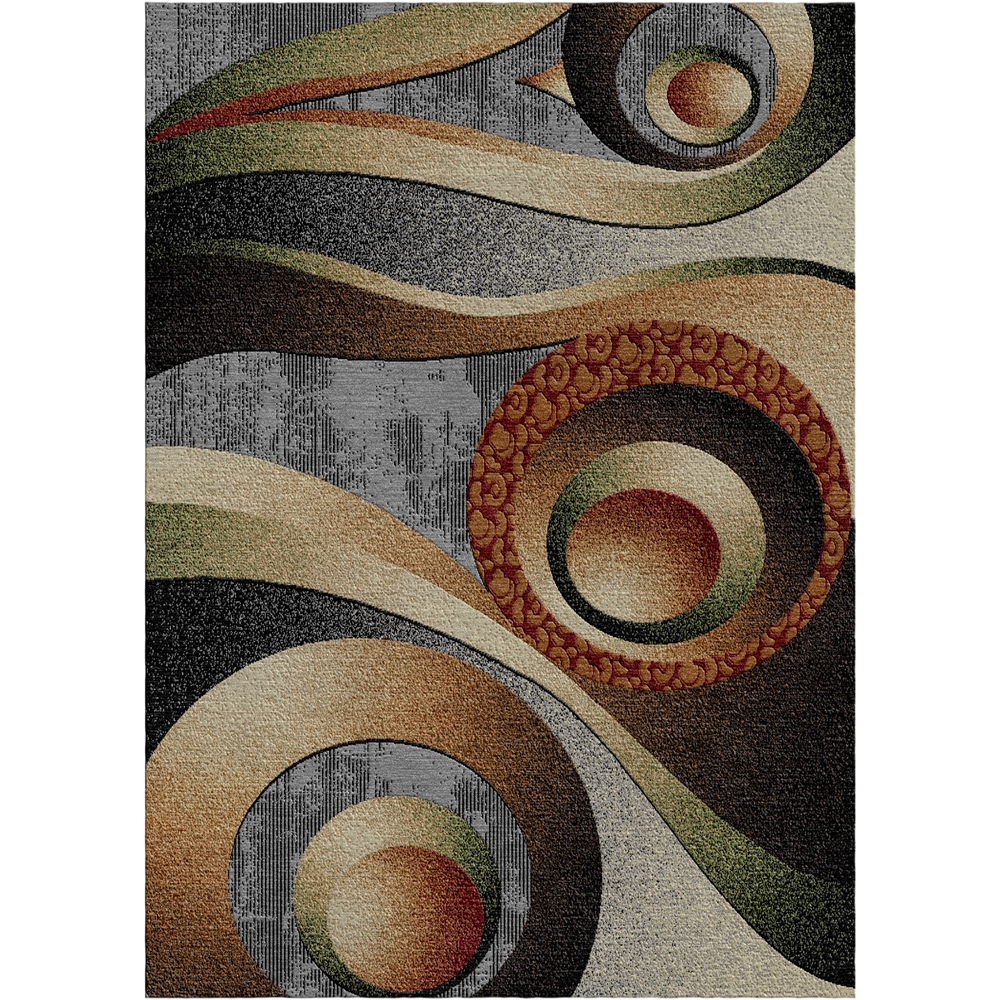 Sumatra Area Rug Modern Contemporary with Abstract Swirl Area Rug