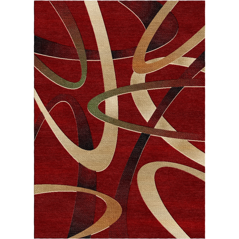 Alfombra geométrica abstracta moderna Sumatra con respaldo de yute - Imagen 5 de 5