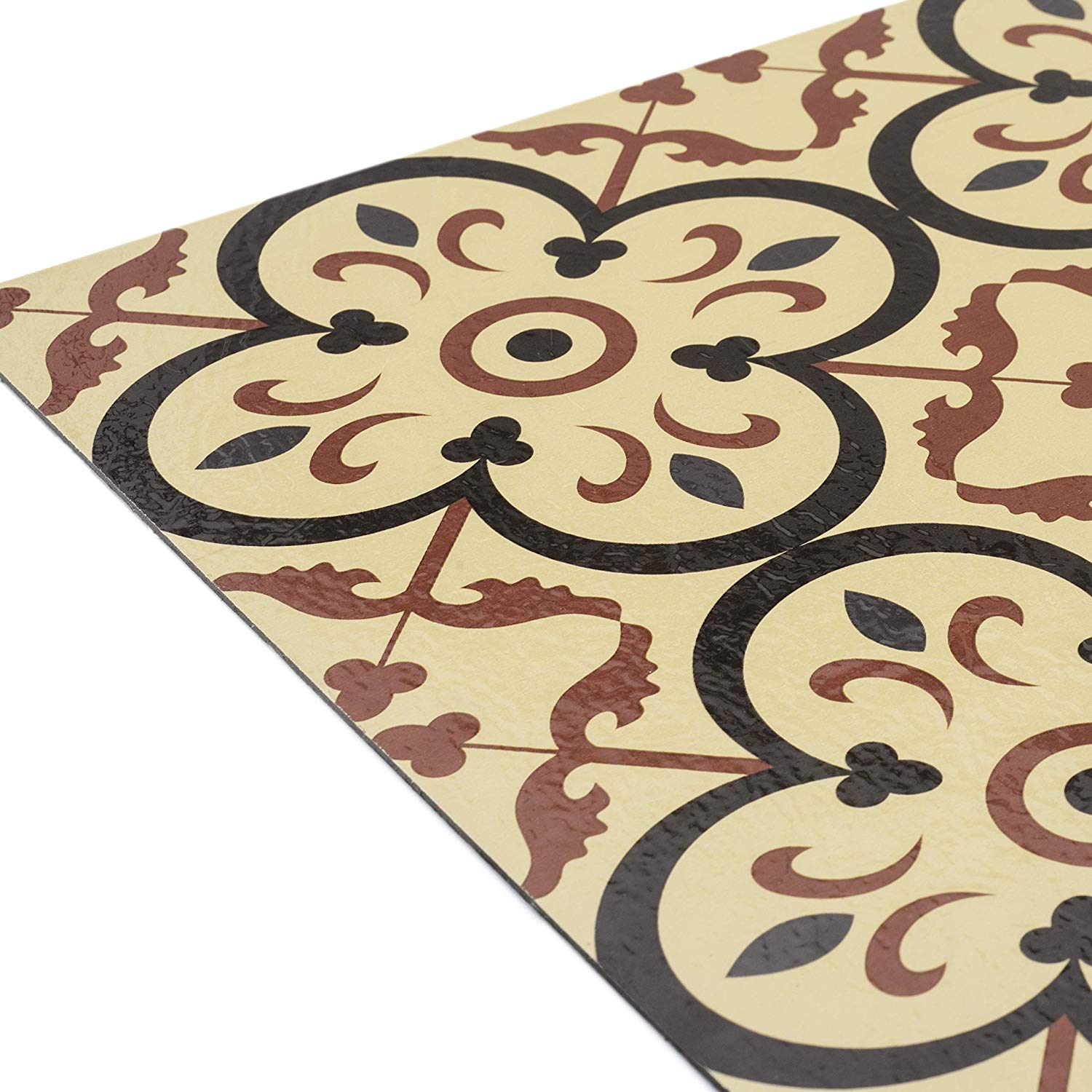 Self-Stick Vinyl Modern Geometric Floor Tiles 1.5mm Thick 12" x 12" 20 Tiles/Box - Picture 13 of 75