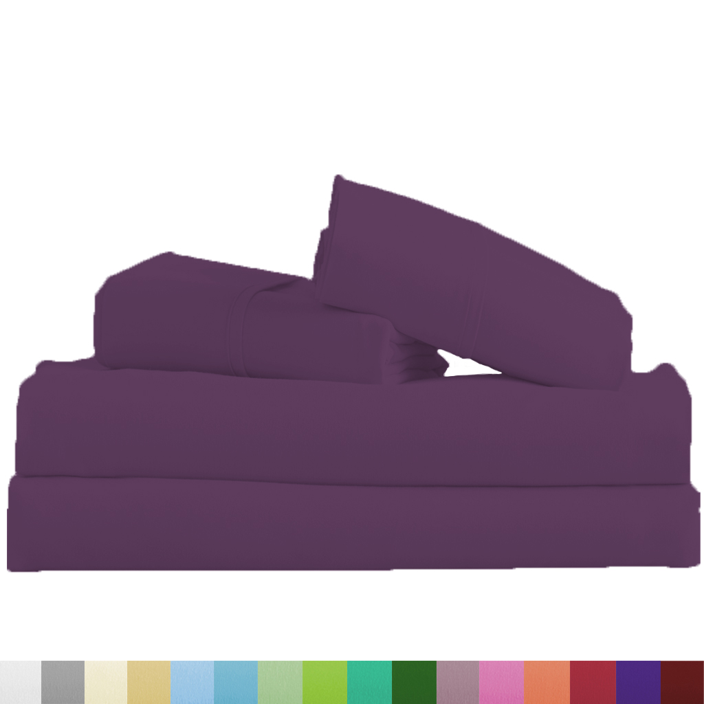 Supreme Super Soft 4 Piece Bed Sheet Set Deep Pocket Bedding All