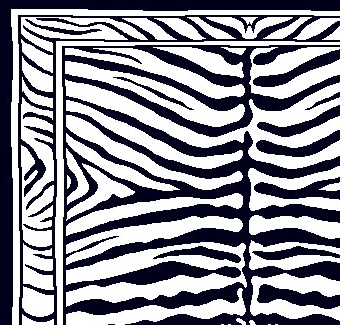 Woven Trends Zone Modern Area Rug with Bordered Animal Print, African Exotic