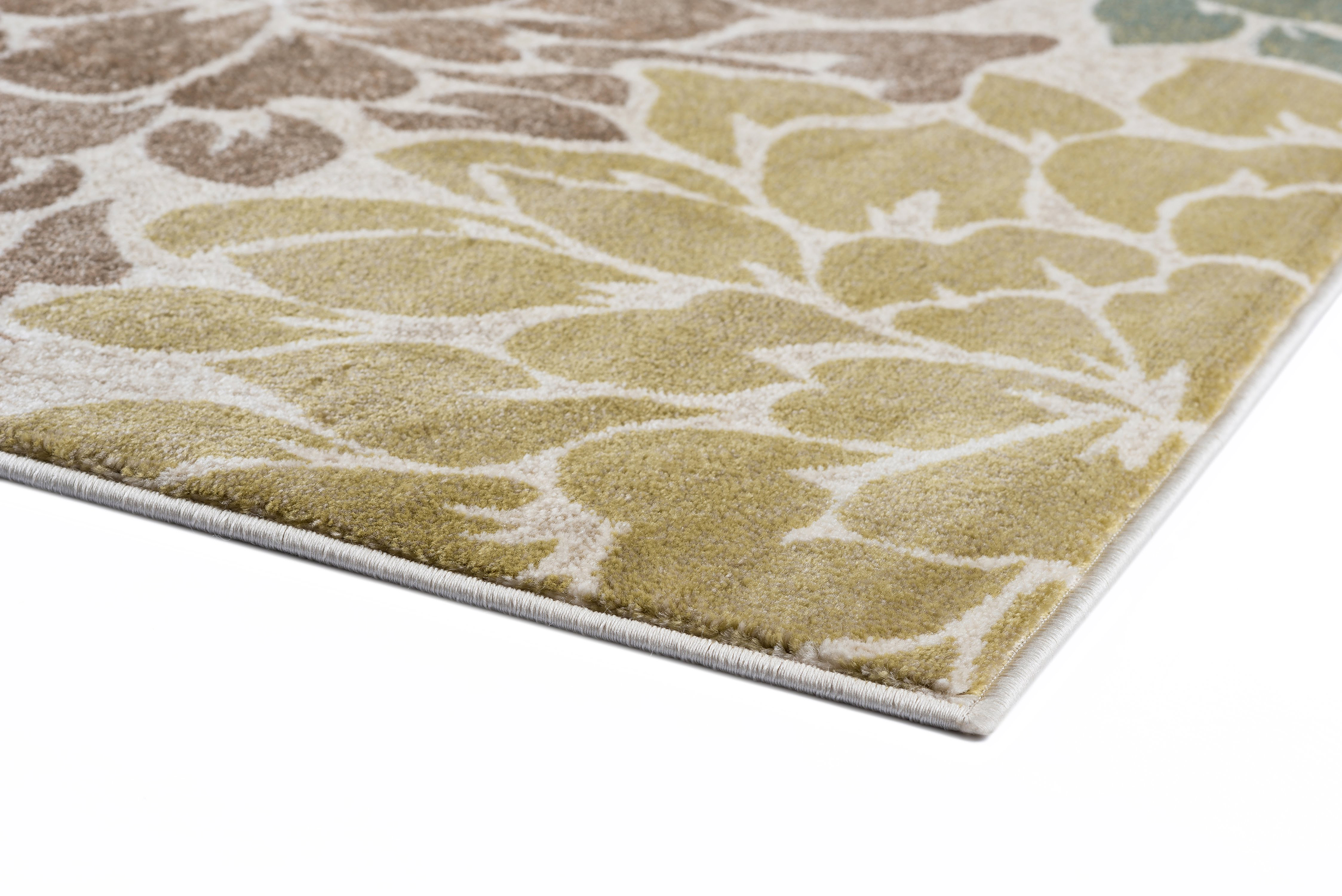 Ivory Contemporary Floral Petals 5x7 Area Rug 2x5 Runner 2x3 Accent