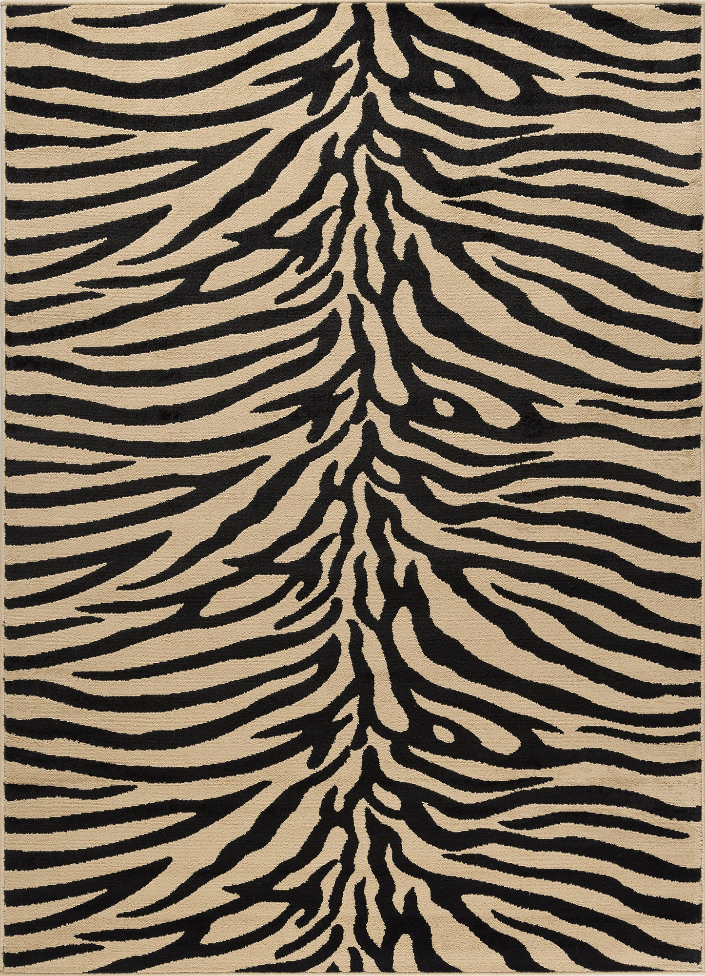 Ivory Zebra Exotic Skin Animal Print Area Rug 5162 Aprx 5' x 7' eBay