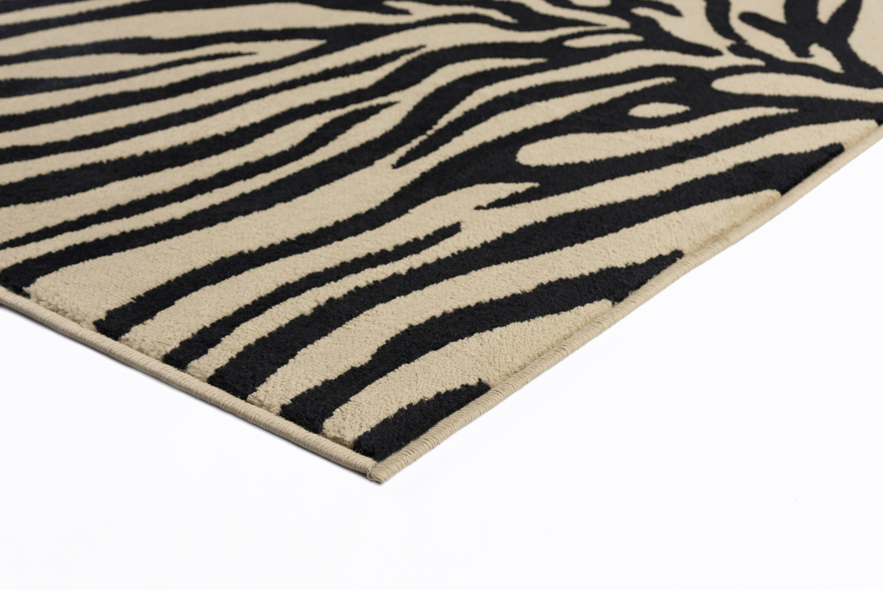 Ivory Zebra Exotic Skin Animal Print Area Rug 5162 Aprx 5' x 7' eBay