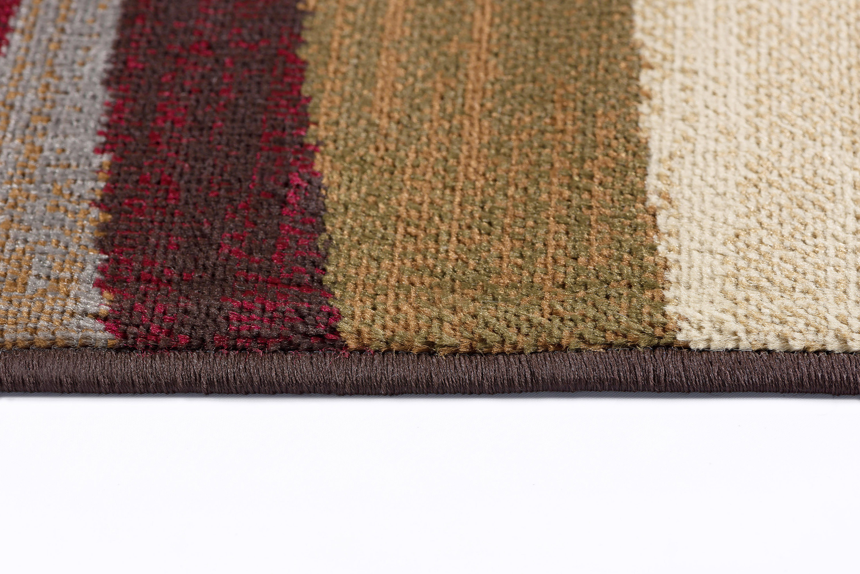 Multicolor Abstract Waves 5x8 Area Rug 2x5 Runner 2x3 Accent Carpet: 3PC Set - Imagen 3 de 9