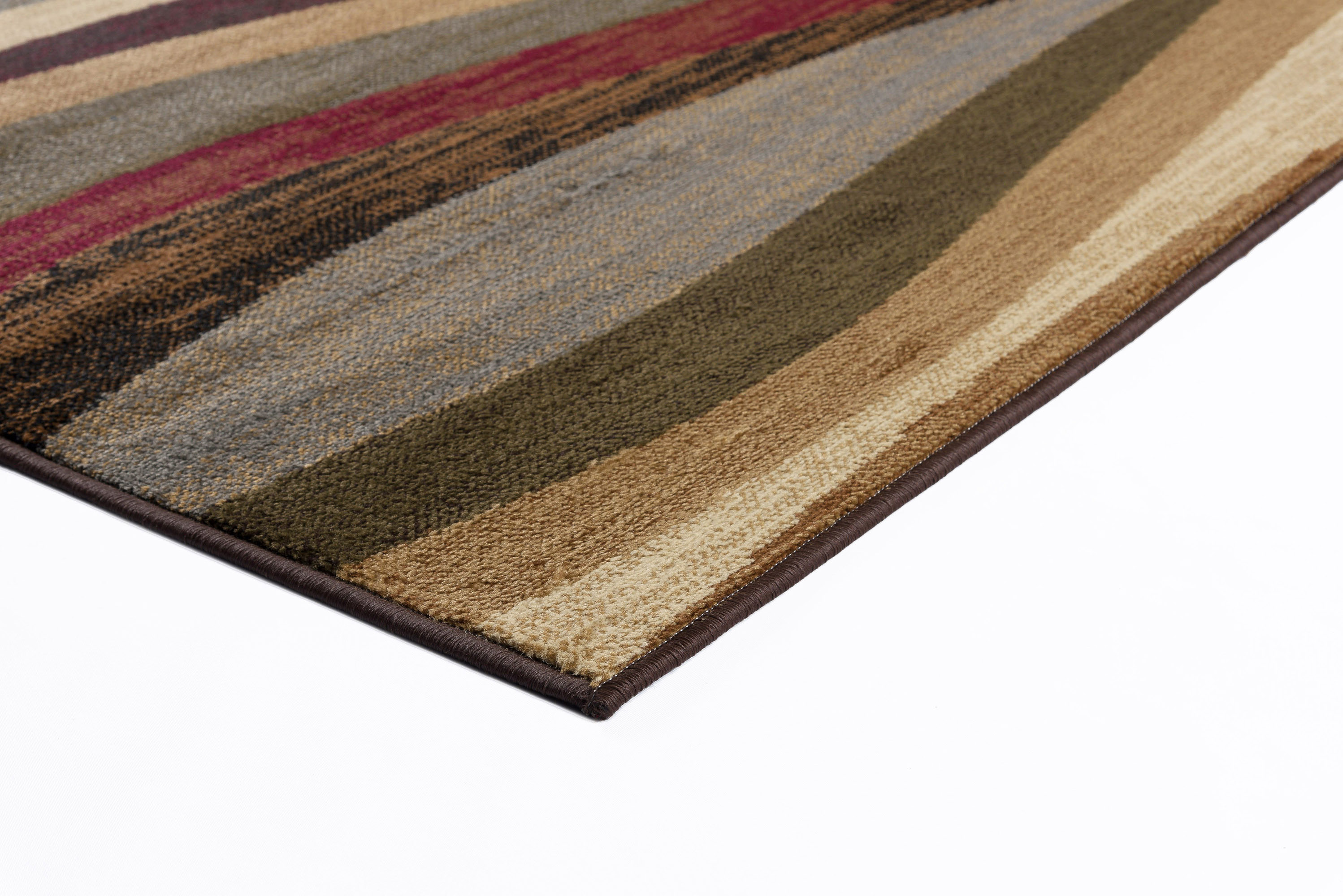 Multicolor Abstract Waves 5x8 Area Rug 2x5 Runner 2x3 Accent Carpet: 3PC Set - Imagen 4 de 9
