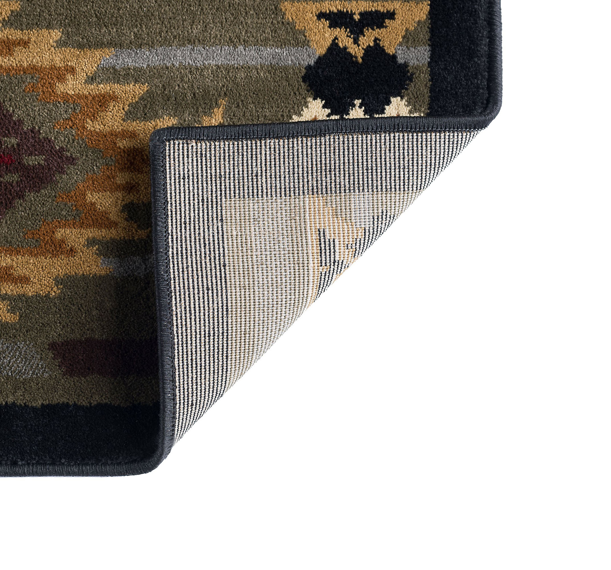 Multi Southwestern Lodge Nature Print 2x7 Runner Area Rug: Actual 2' 7" x 7' 3" - Picture 5 of 8