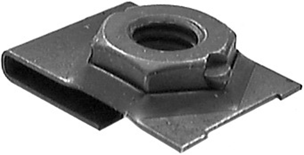 Black Fender Bolts With Short U-Nuts For Ford, Mercury, Lincoln - 1/4-20 X 7/8 Inch, Steel