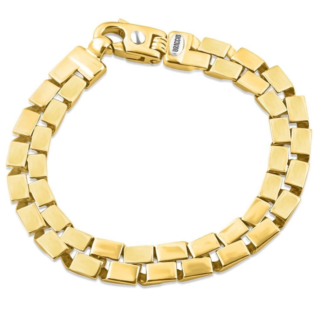 Massives Herrenarmband 14 Karat Gold (41 Gramm) oder Platin (67 Gramm) 9,5 mm 8,5 Zoll - Bild 7 von 7