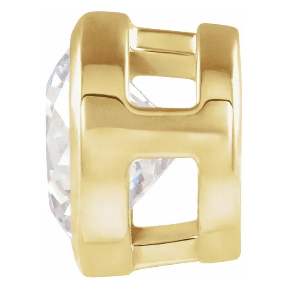 1 Ct Solitaire Lab Grown Diamond Pendant Necklace in 14k White or Yellow Gold - Picture 7 of 8