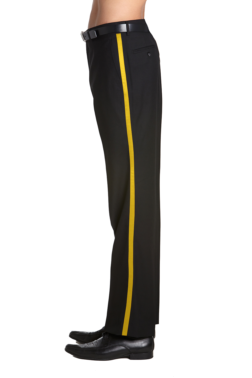 CONCITOR Men's TUXEDO Dress Pants Flat Front Satin Band Mens Tux Pant Trousers - Picture 8 of 62
