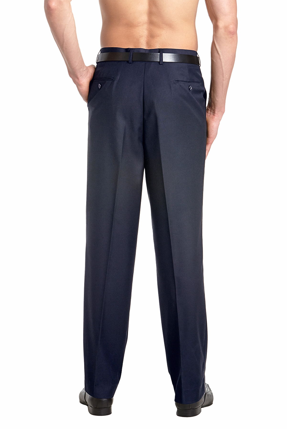 CONCITOR Men's TUXEDO Dress Pants Flat Front Satin Band Mens Tux Pant Trousers - Picture 36 of 62