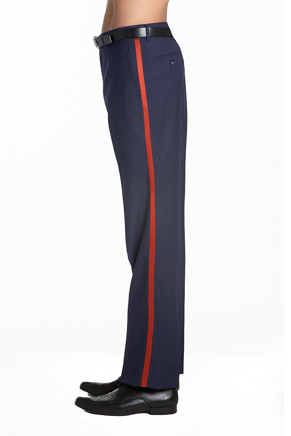 CONCITOR Men's TUXEDO Dress Pants Flat Front Satin Band Mens Tux Pant Trousers - Picture 33 of 62