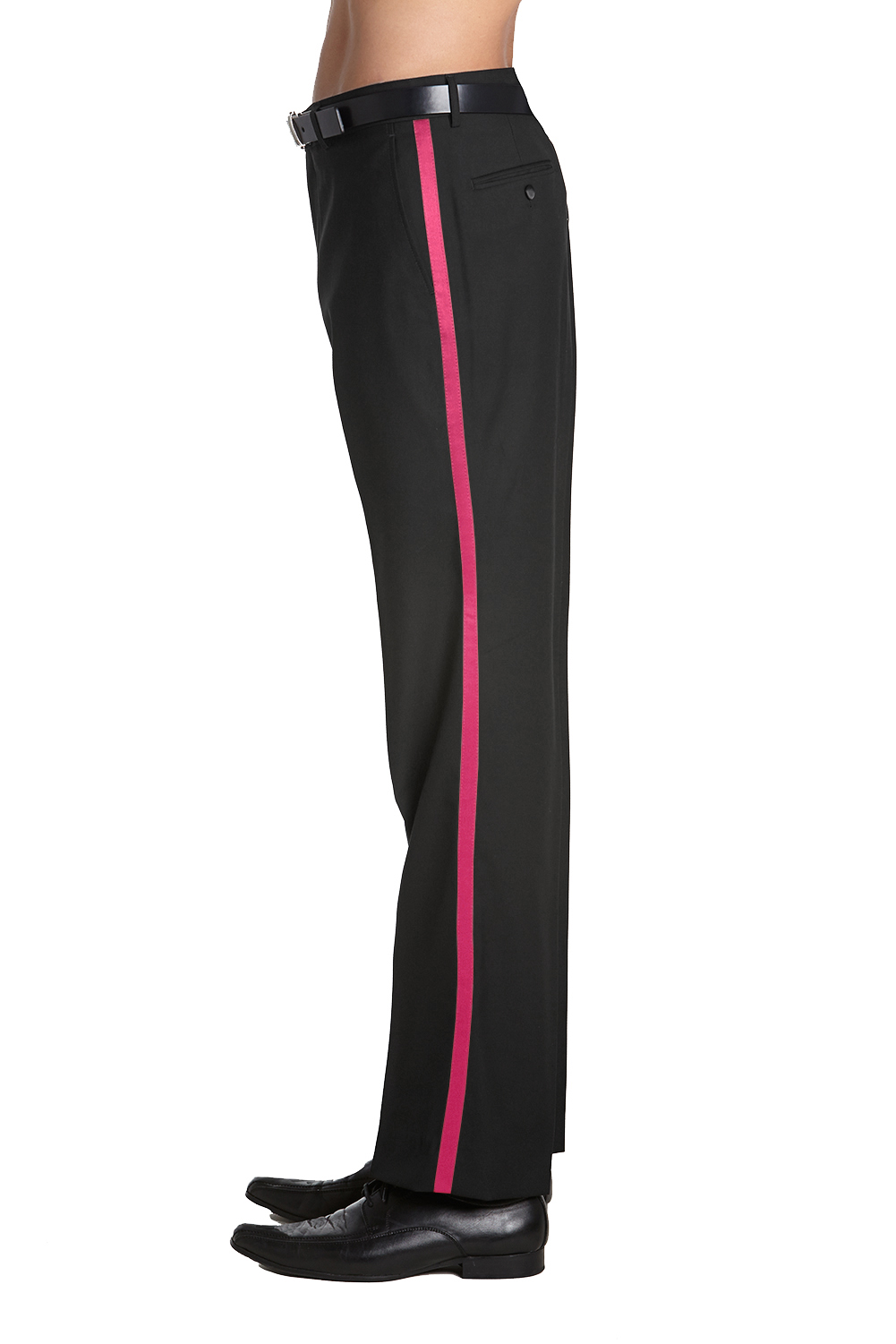CONCITOR Men's TUXEDO Dress Pants Flat Front Satin Band Mens Tux Pant Trousers - Picture 13 of 62