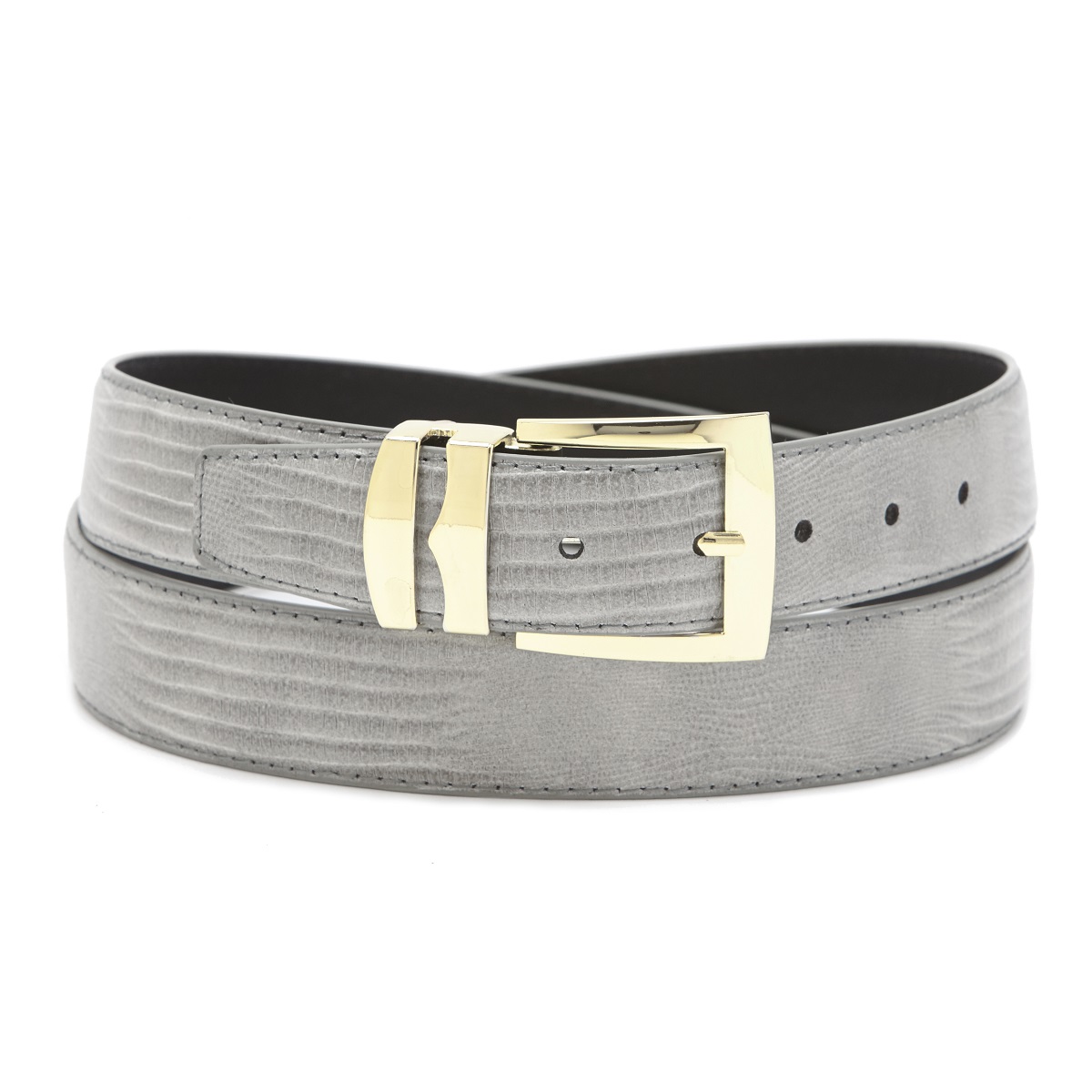 Solid Pattern Leather s bonded leather belt in solid colors lizard skin Solid Pattern Leather s bonded leather belt in solid colors lizard skin