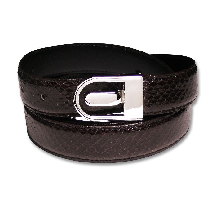 real snakeskin belt