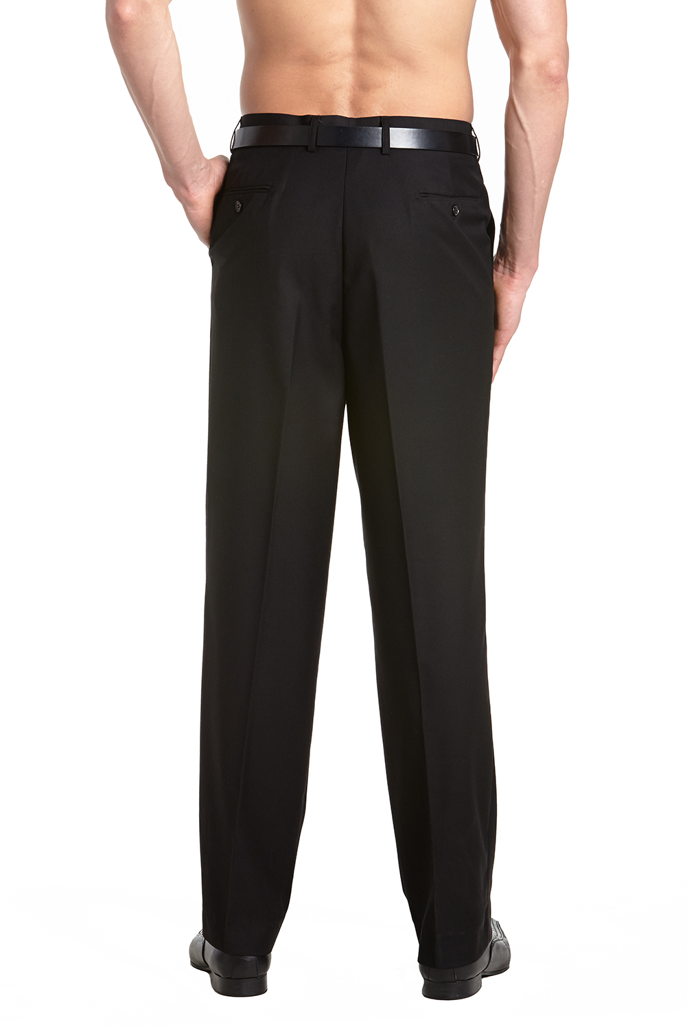 CONCITOR Men's TUXEDO Dress Pants Flat Front Satin Band Mens Tux Pant Trousers - Picture 6 of 62